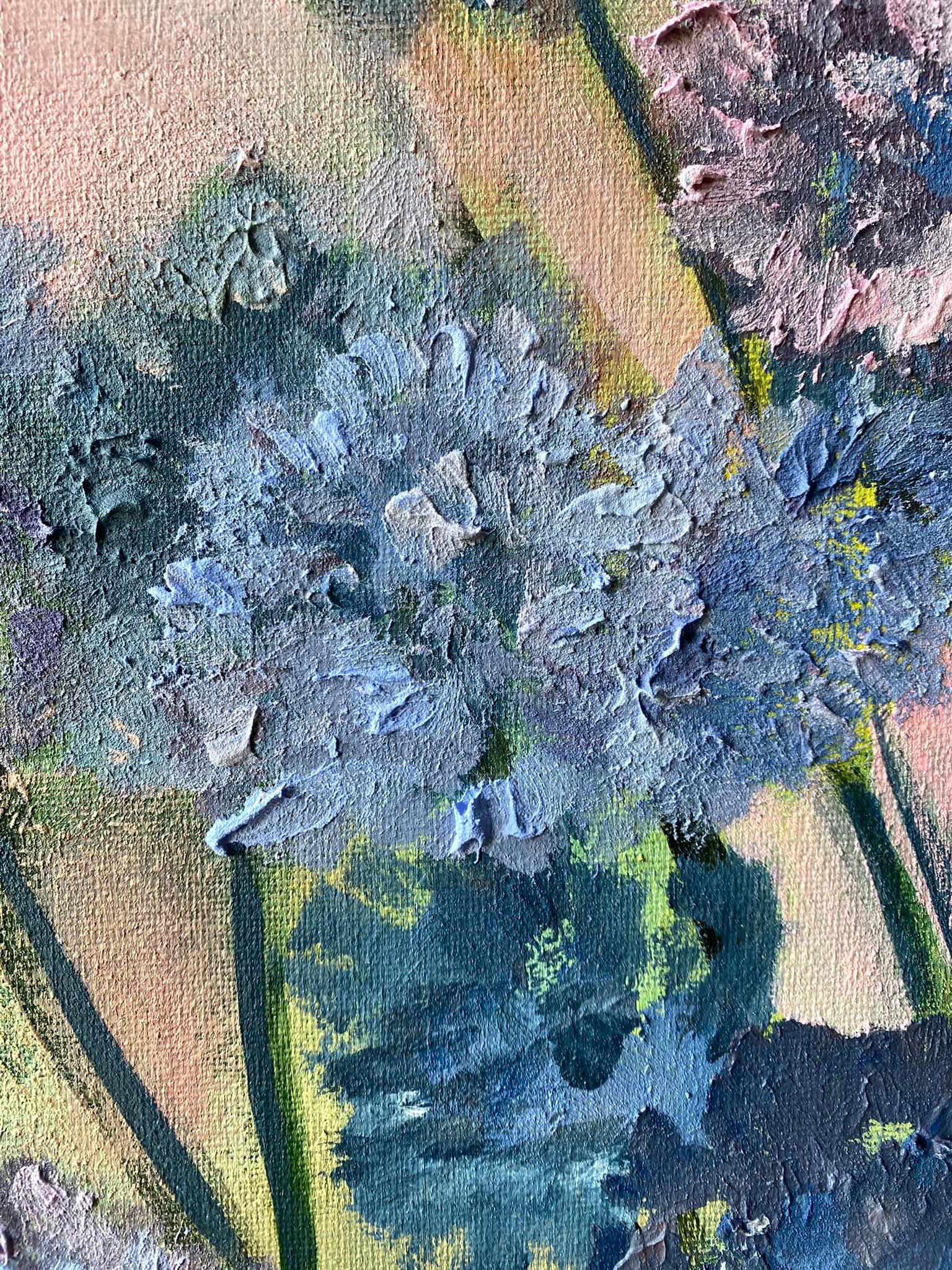 Original-Purple Misty Alliums-British Awarded Artist-impasto-oil-plein air im Angebot 5