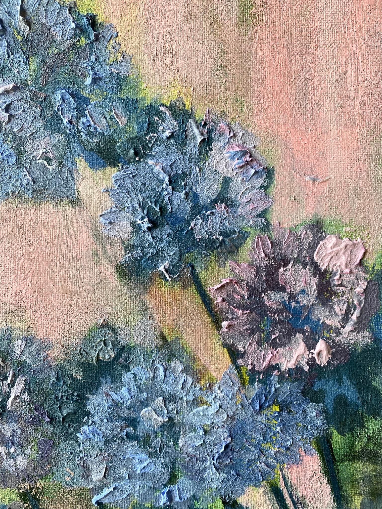 Original-Purple Misty Alliums-British Awarded Artist-impasto-oil-plein air im Angebot 6
