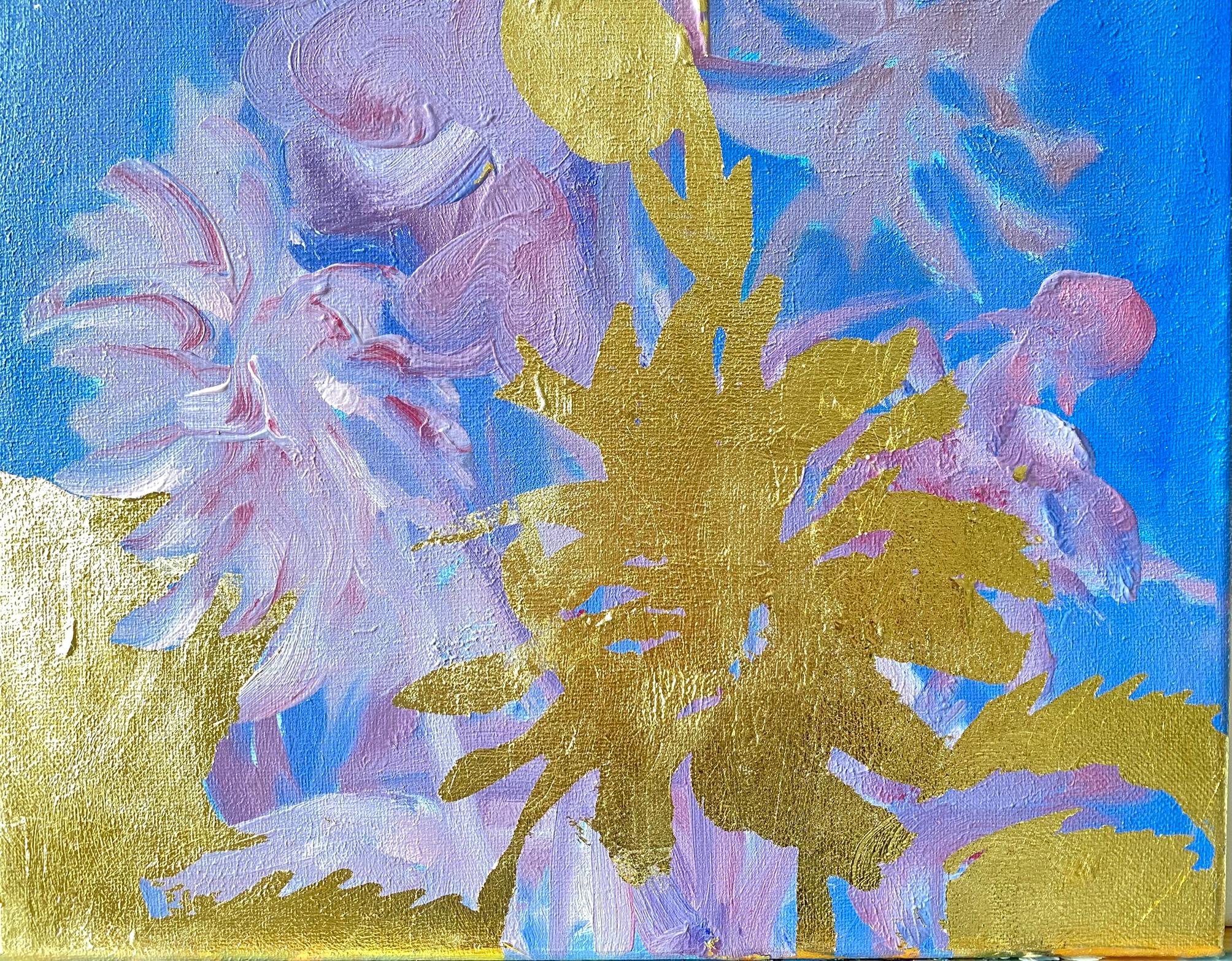 Original Quadriptychon-Sunlit Series-British Awarded Artist-Gold Leaf with Oil im Angebot 14