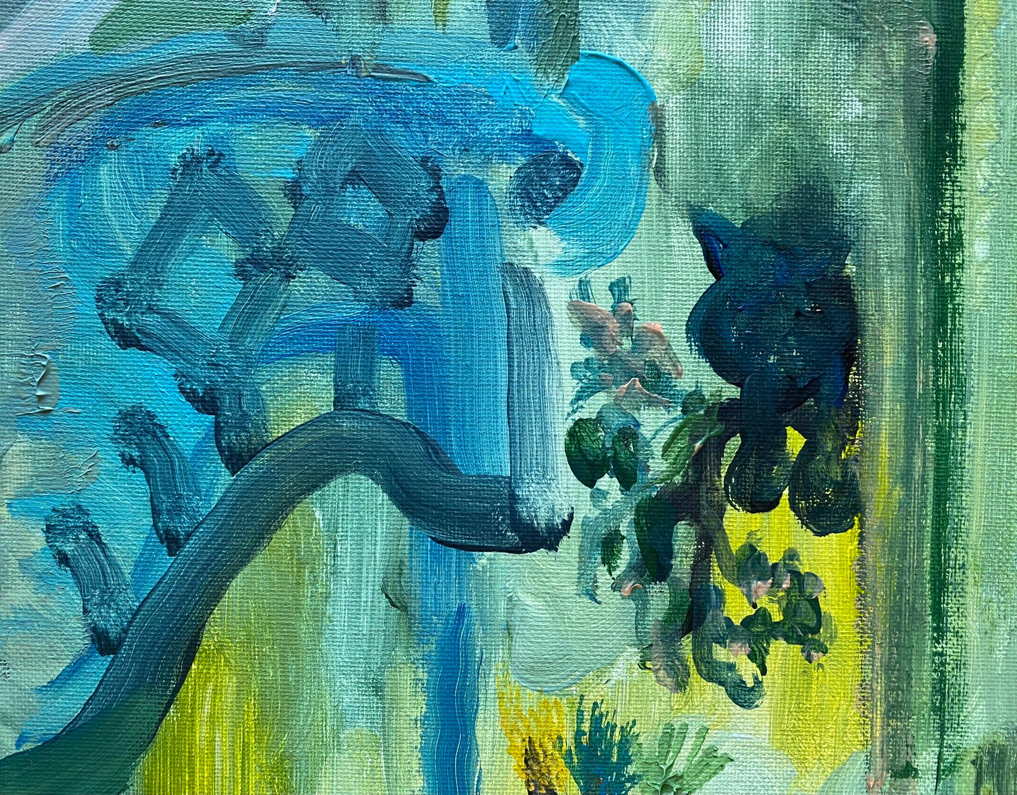 Dúos de primavera-Serie original de 8-Artista británico galardonado-Paisaje abstracto-Oleo en venta 14