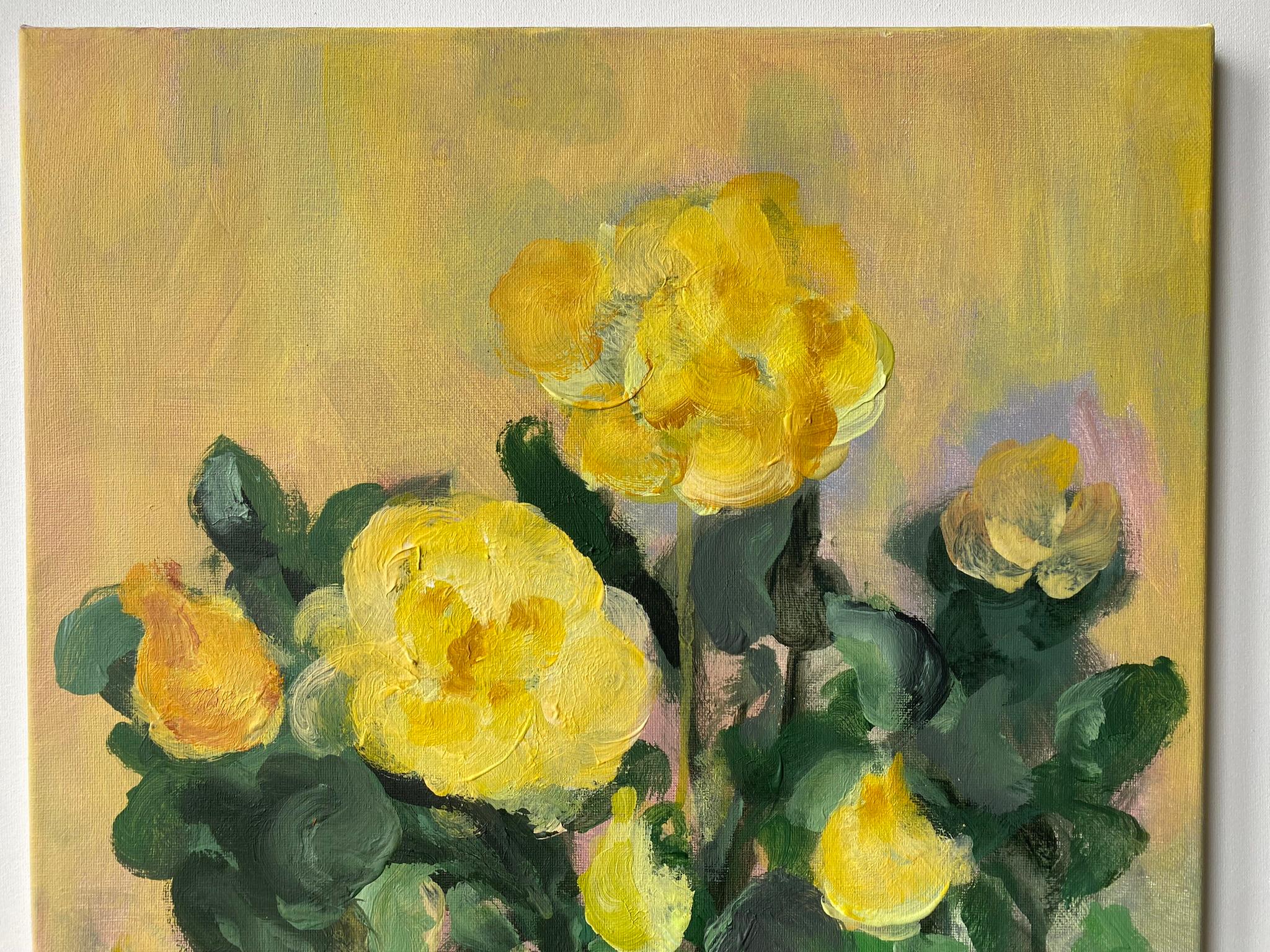 Set originale di 2-La Vie en Rose-Olio-Premio Britannico Artista-Rasariano-Rosa Inglese 8