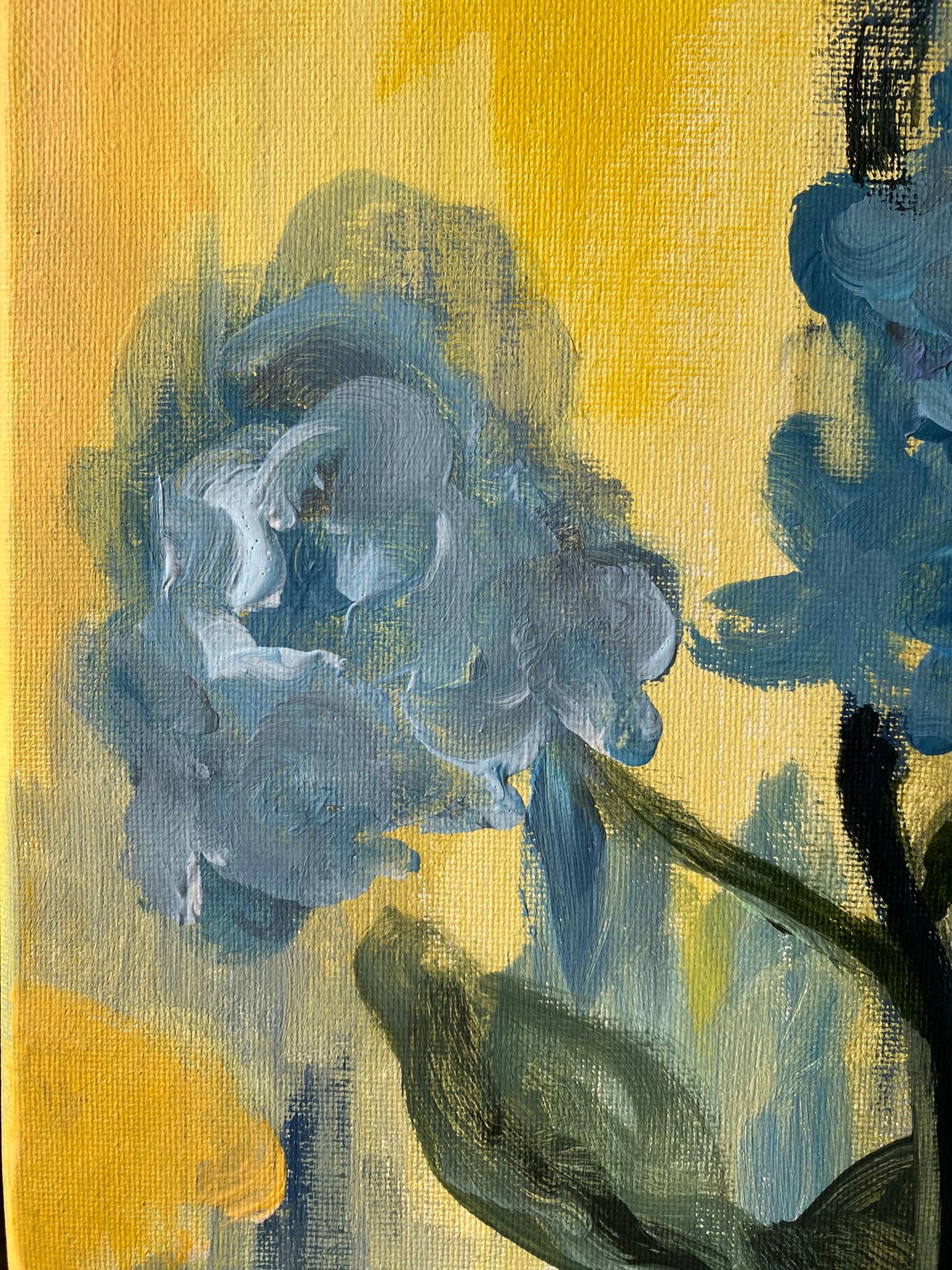 Set originale di 2-La Vie en Rose-Olio-Premio Britannico Artista-Rasariano-Rosa Inglese 12