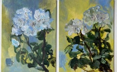 Original Set of 2-The Rosarian-British School-Awarded Artist-Expression-Abstract