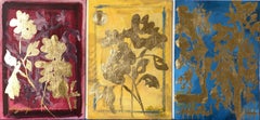 Conjunto original de 3 — Serie «Colores primarios» — Artista galardonado — Pan de oro con óleo