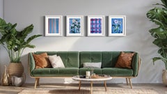 Original The Weaver Set of 4-UK Awarded Artist-feat. Scottish Tartan vs Camellia