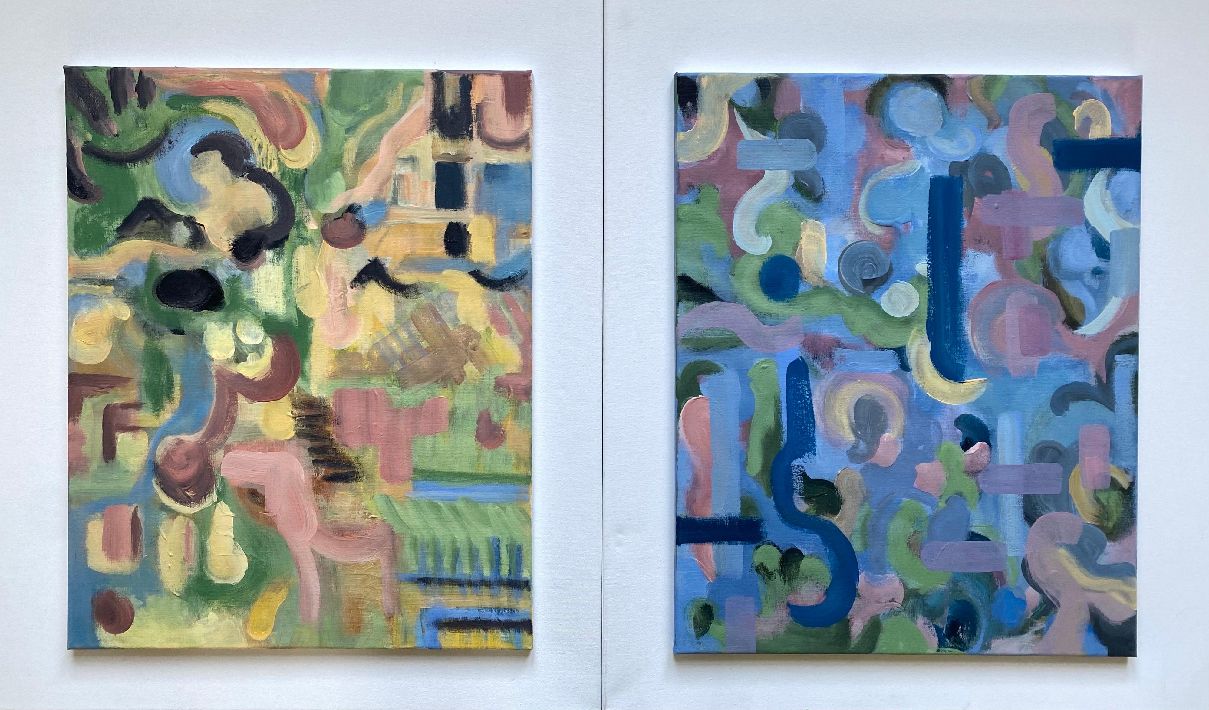 Original Spring Triptych-British Awarded Artist-Abstract British Contemporary For Sale 7