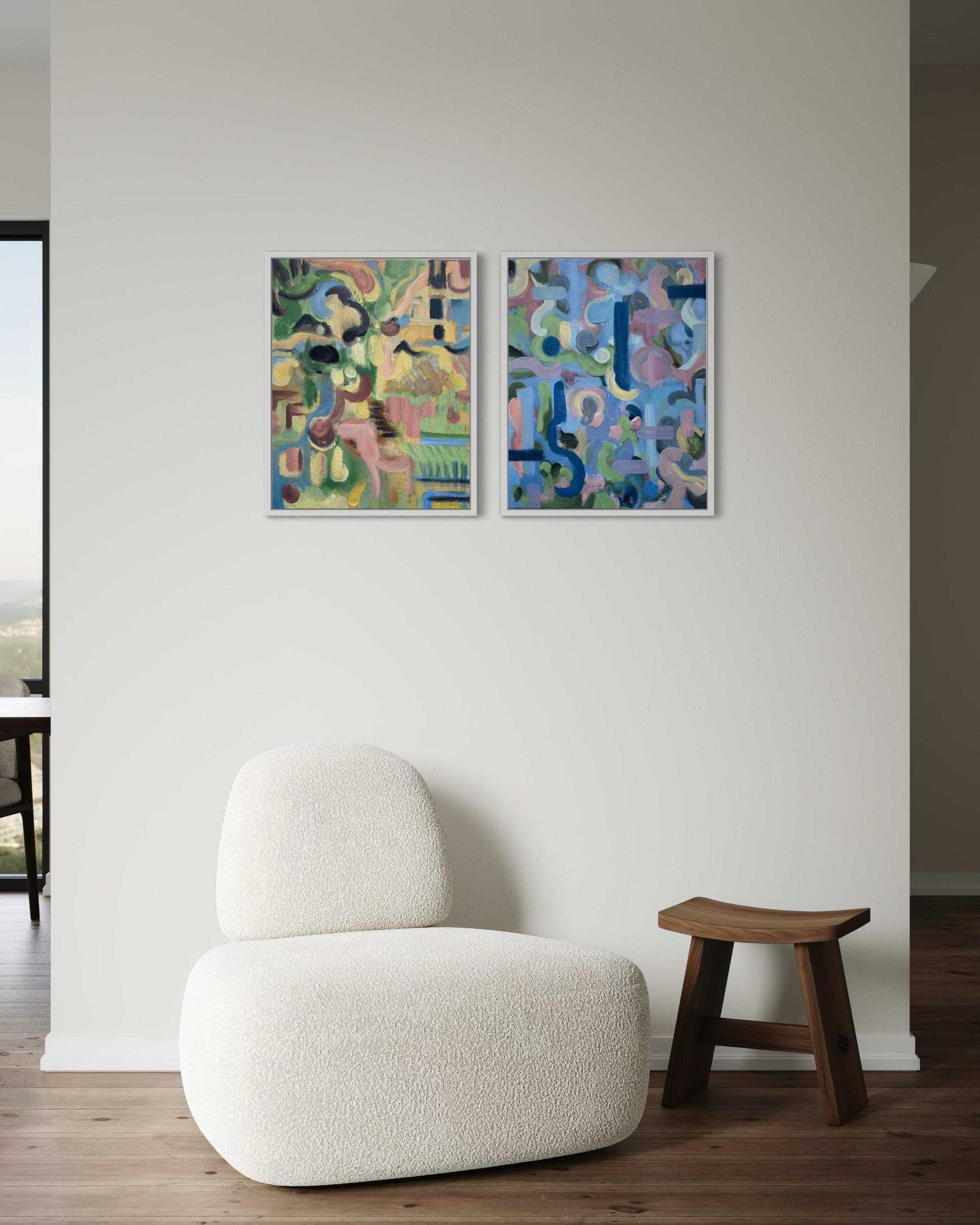Original Spring Triptych-British Awarded Artist-Abstract British Contemporary For Sale 8