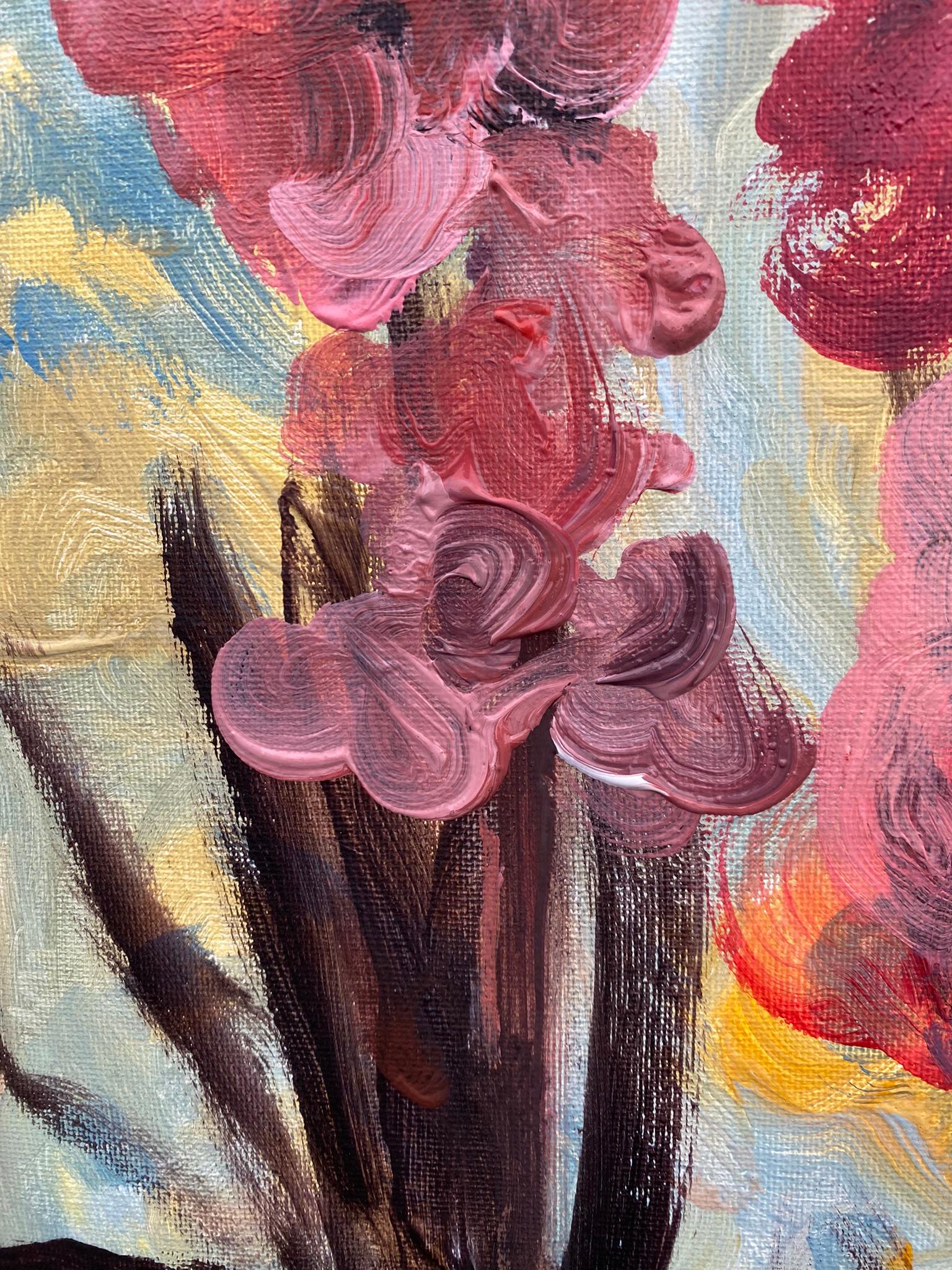 Original-Summer Bloom-Gladiolus Glow -UK Awarded Artist-Exhibition Collection 7
