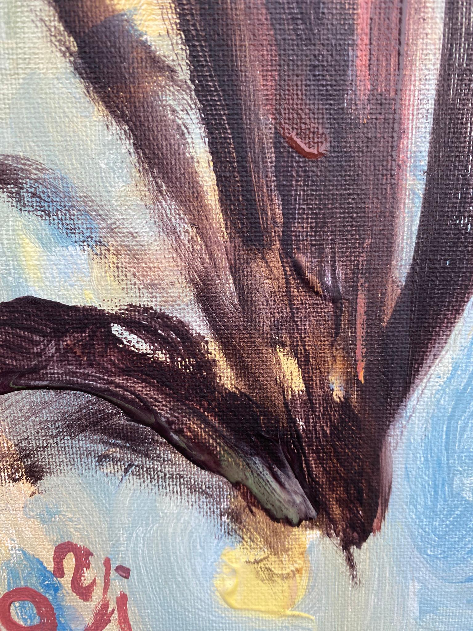 Original-Summer Bloom-Gladiolus Glow -UK Awarded Artist-Exhibition Collection 8