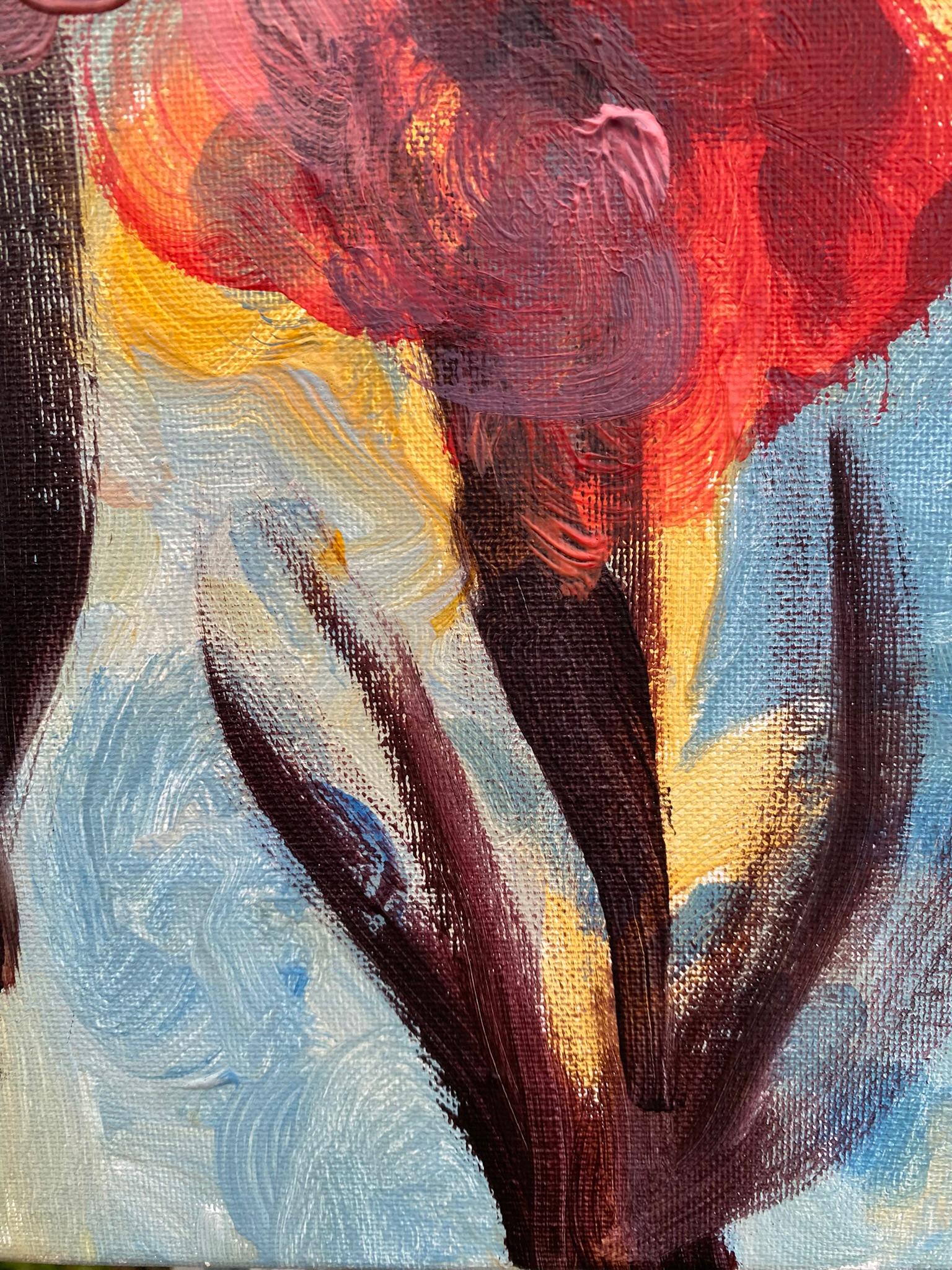 Original-Summer Bloom-Gladiolus Glow -UK Awarded Artist-Exhibition Collection 9