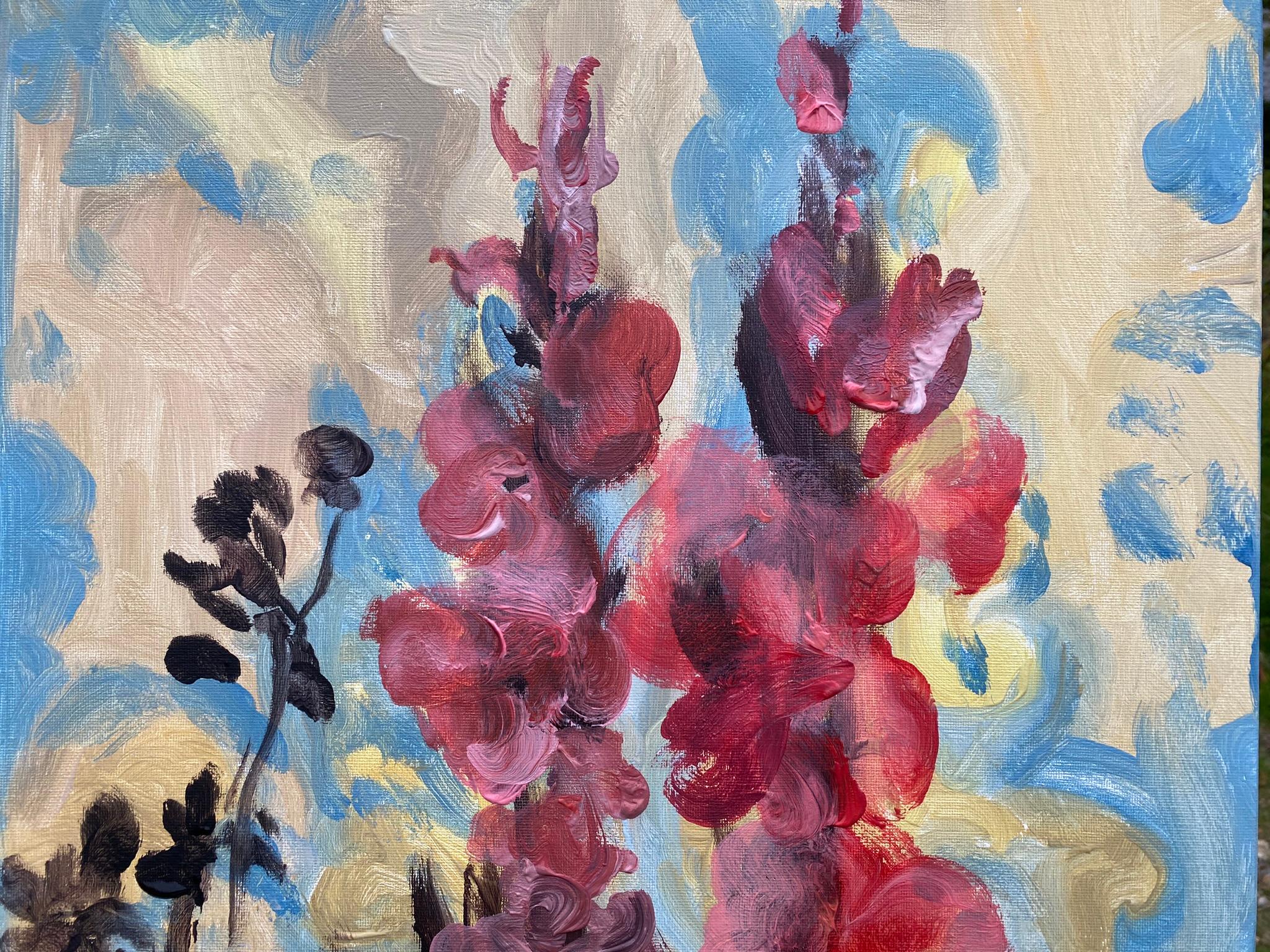 Original-Summer Bloom-Gladiolus Glow -UK Awarded Artist-Exhibition Collection 10