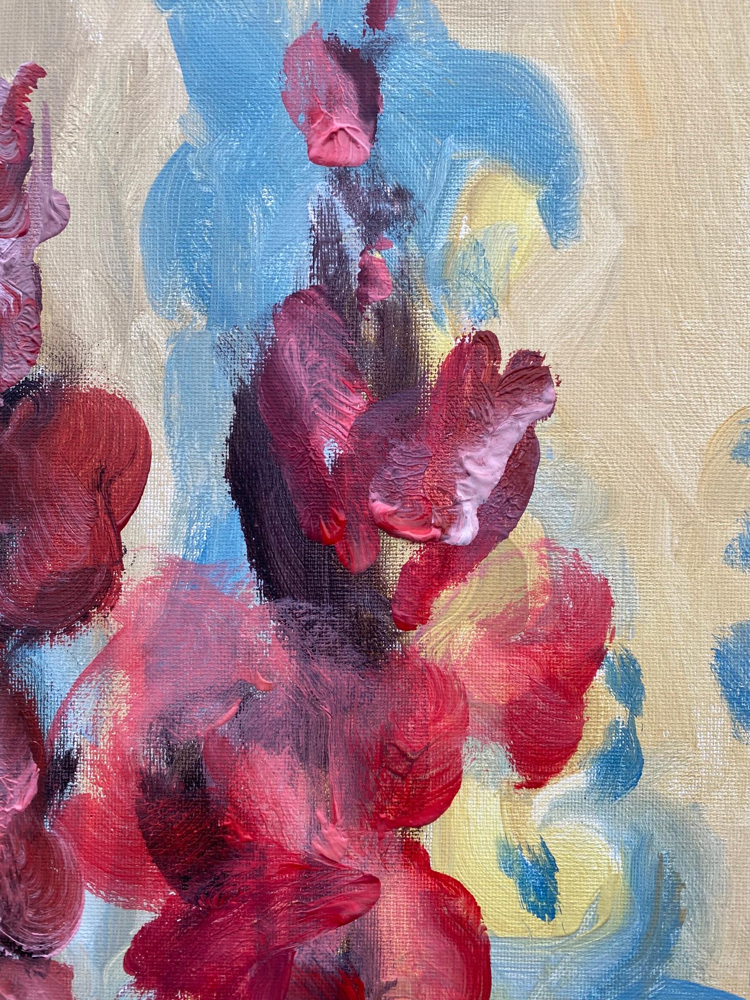 Original-Summer Bloom-Gladiolus Glow -UK Awarded Artist-Exhibition Collection 1