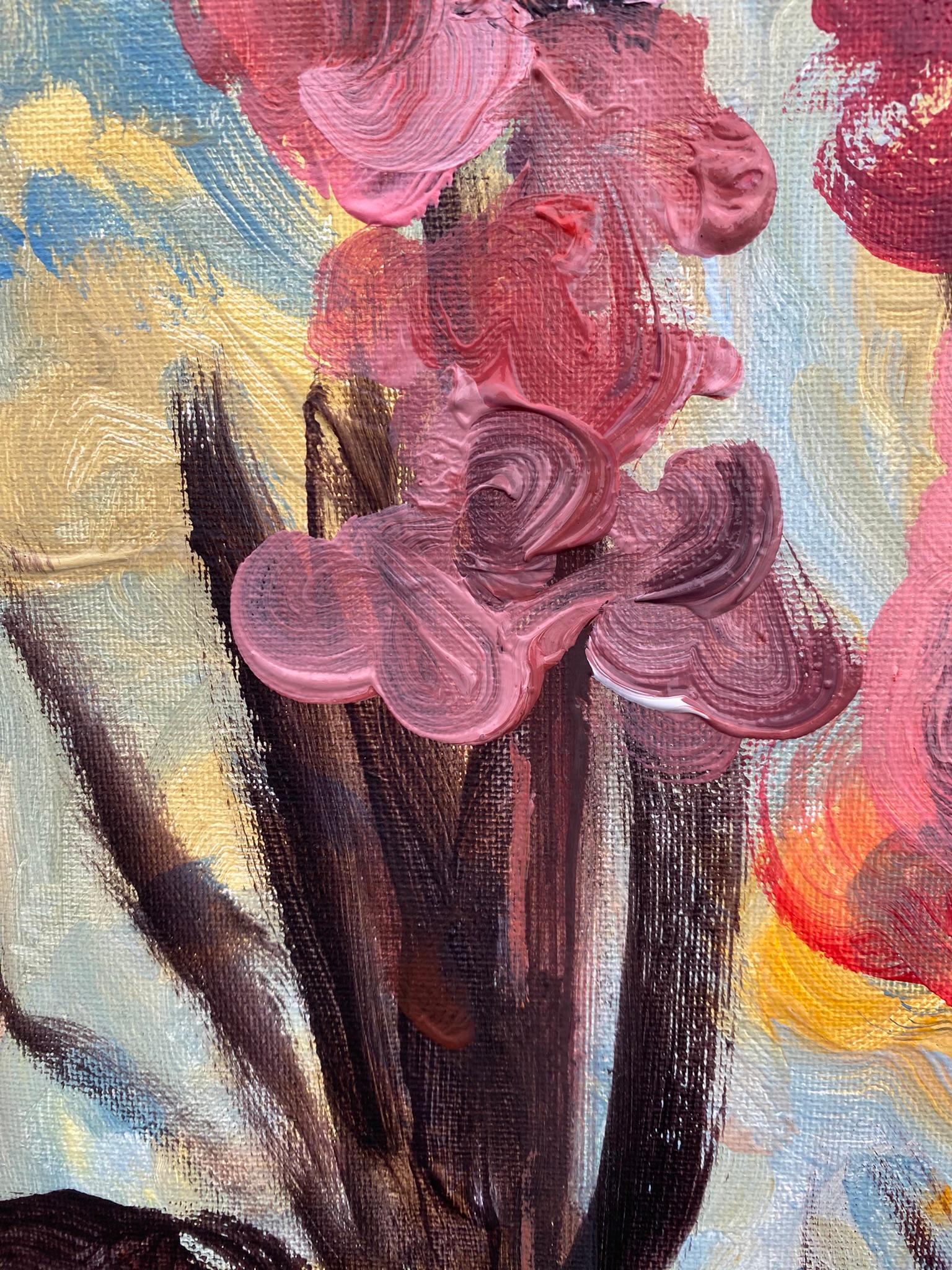 Original-Summer Bloom-Gladiolus Glow -UK Awarded Artist-Exhibition Collection 2