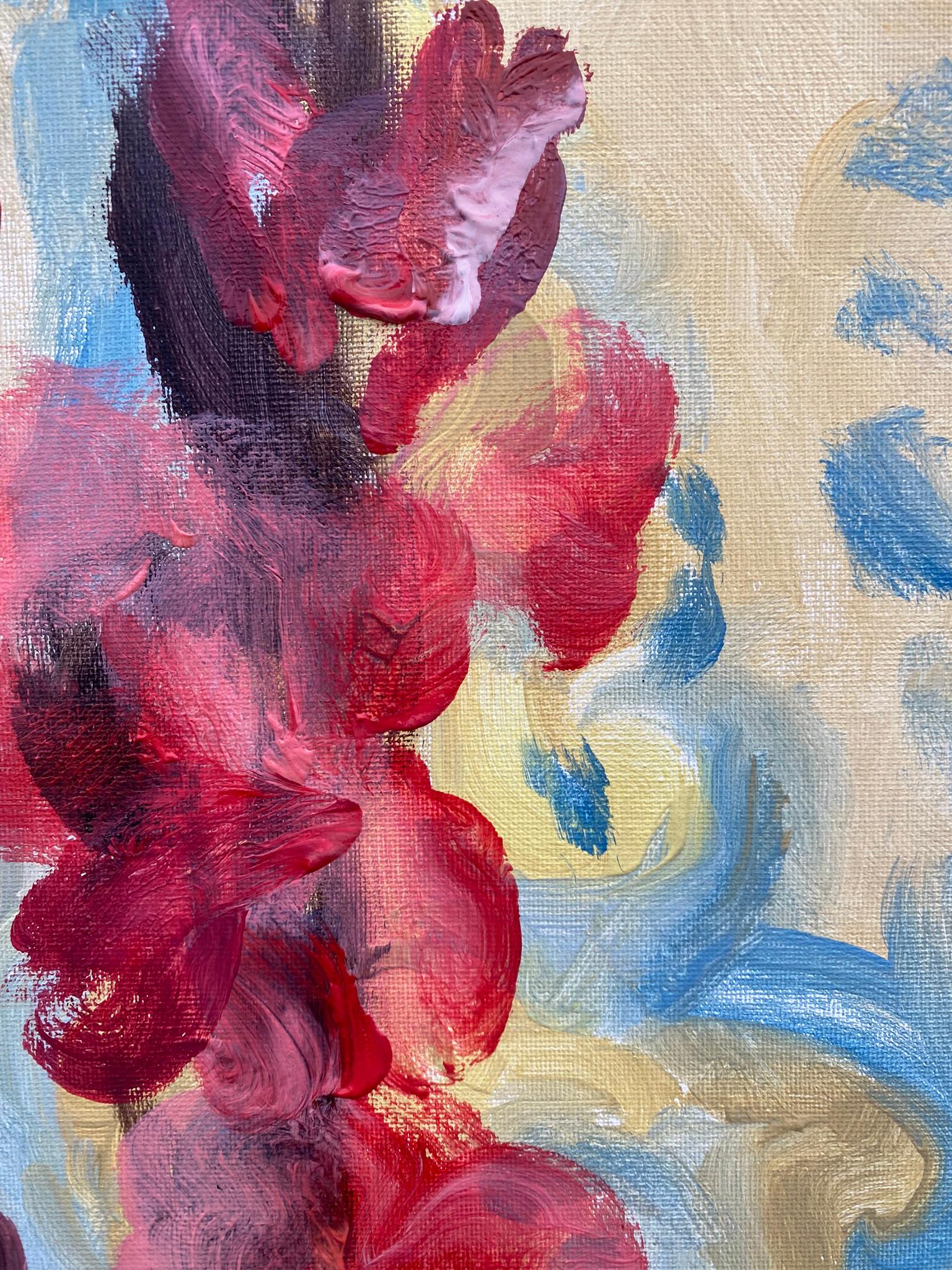 Original-Summer Bloom-Gladiolus Glow -UK Awarded Artist-Exhibition Collection 4