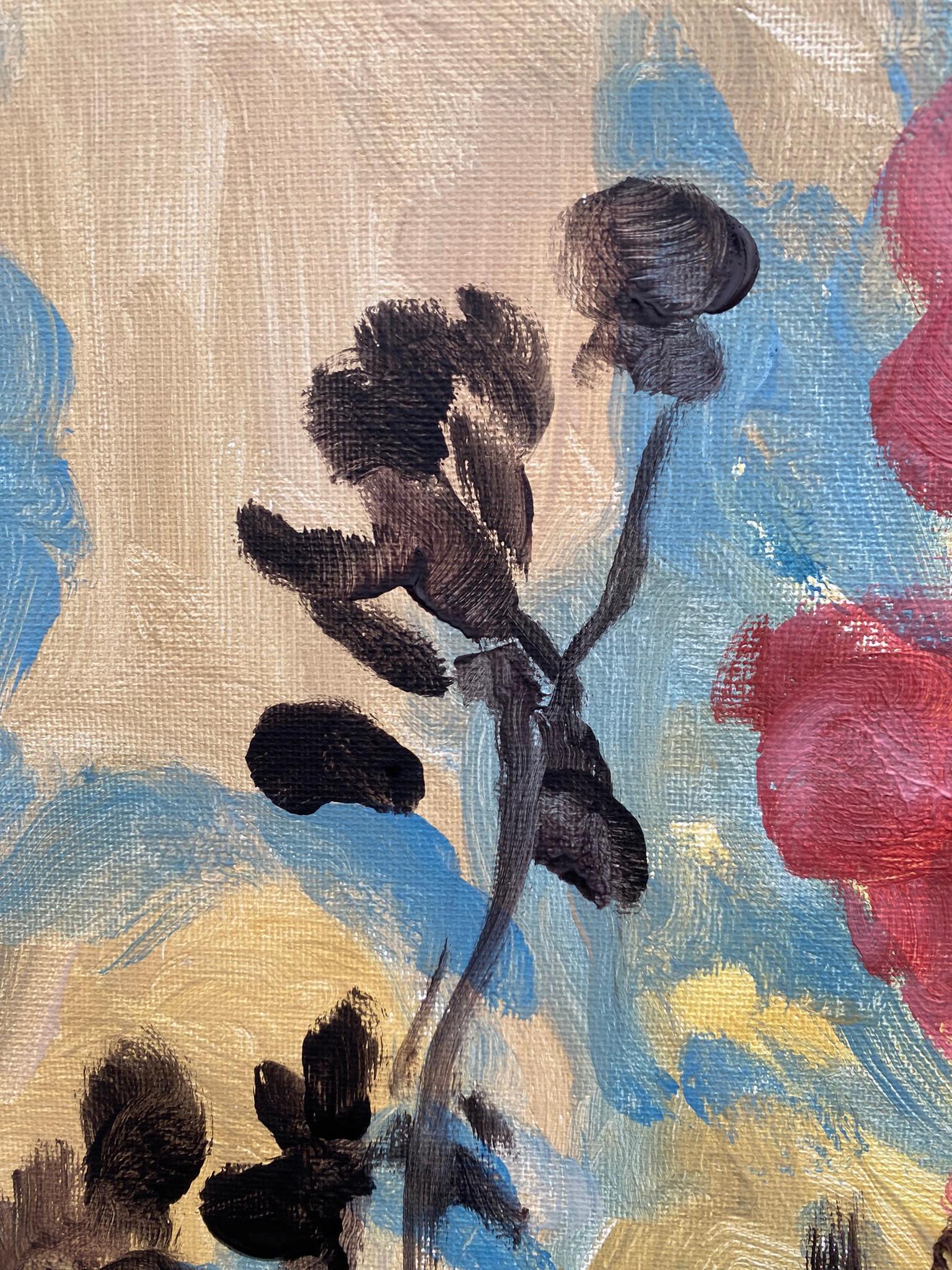 Original-Summer Bloom-Gladiolus Glow -UK Awarded Artist-Exhibition Collection 5