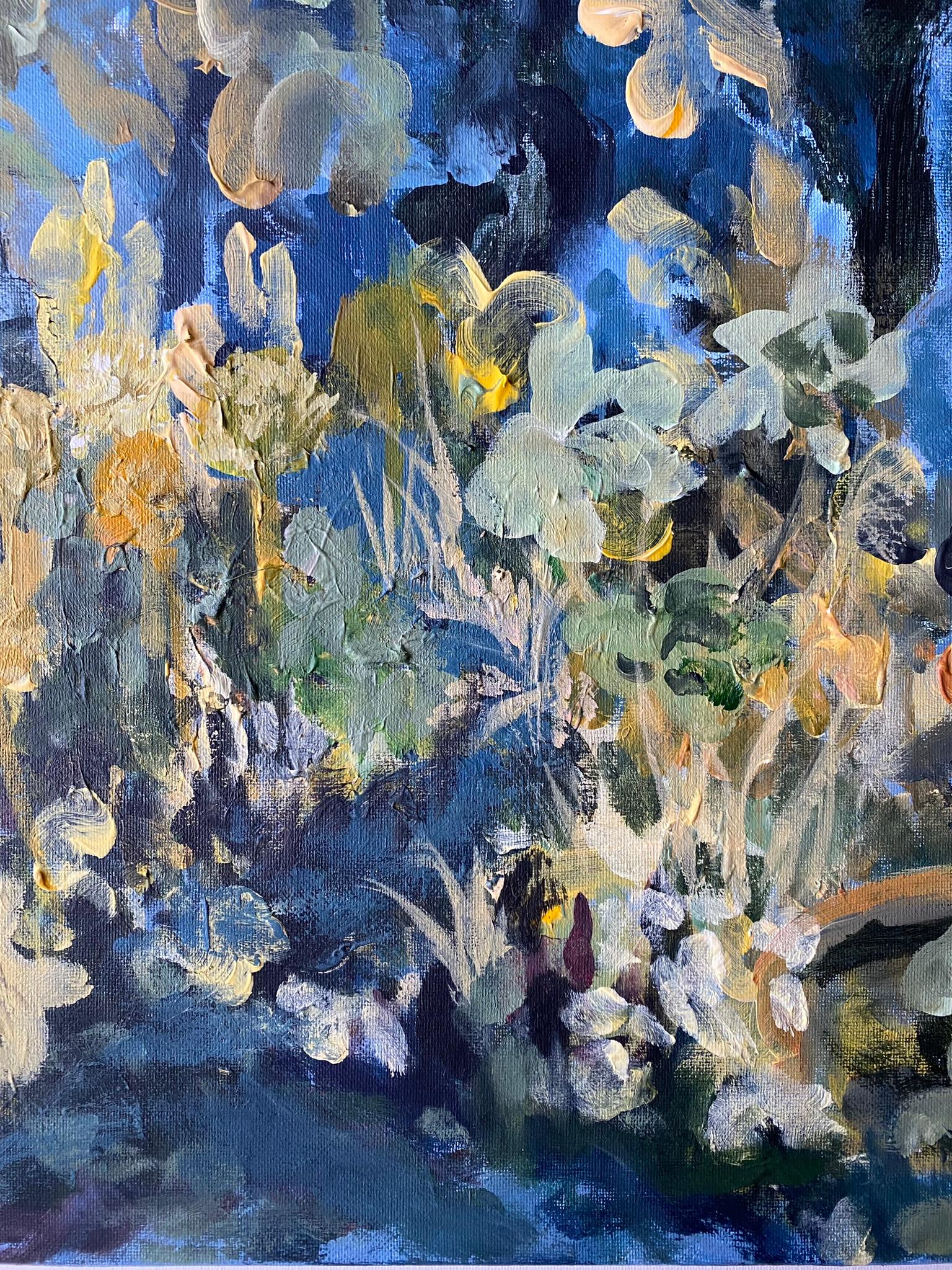 Original-Summer Night-British School-UK Awarded Artist-impresionista-abstracto en venta 9
