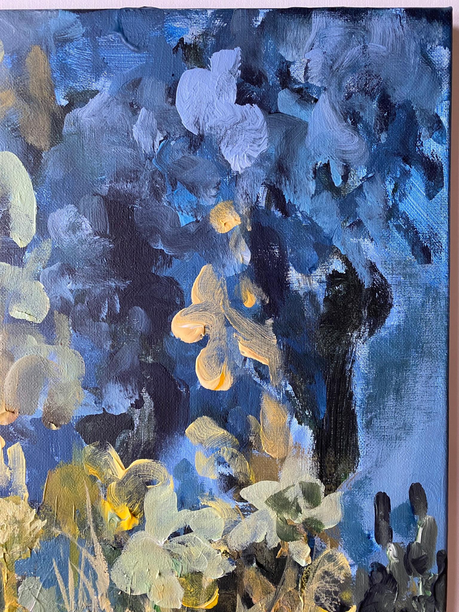 Original-Summer Night-British School-UK Awarded Artist-impresionista-abstracto en venta 11