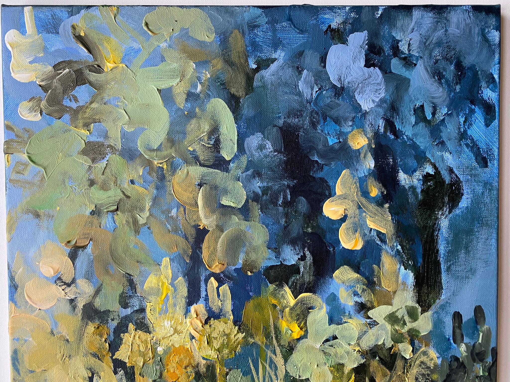Original-Summer Night-British School-UK Awarded Artist-impresionista-abstracto en venta 13