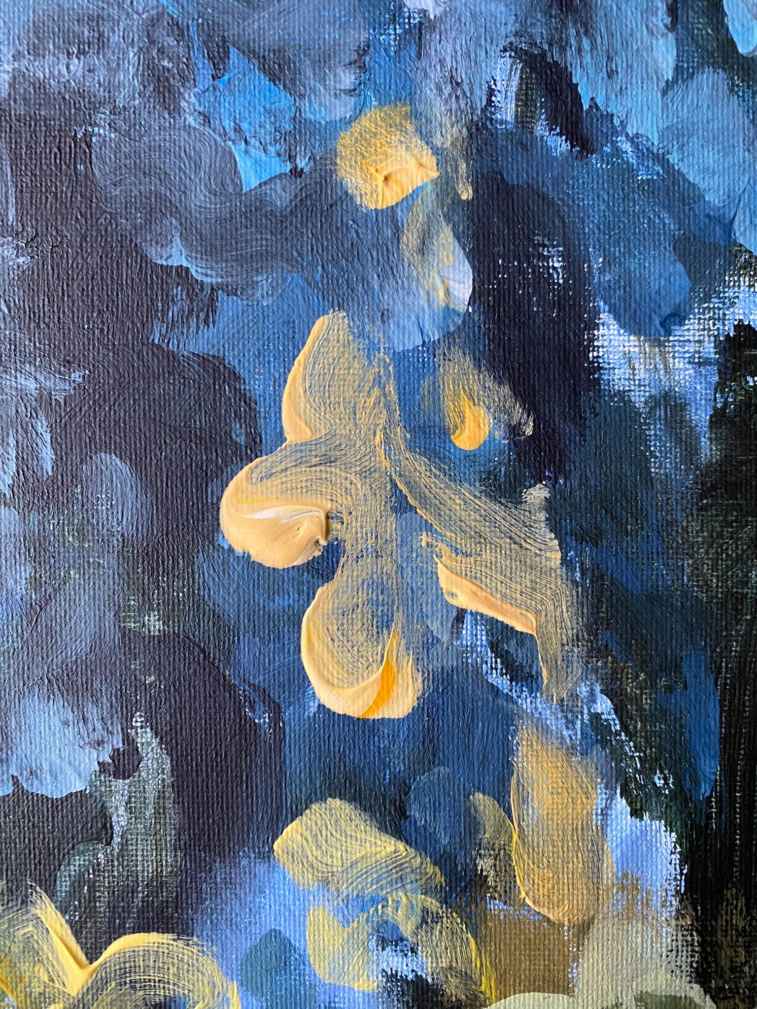 Original-Summer Night-British School-UK Awarded Artist-impresionista-abstracto en venta 2