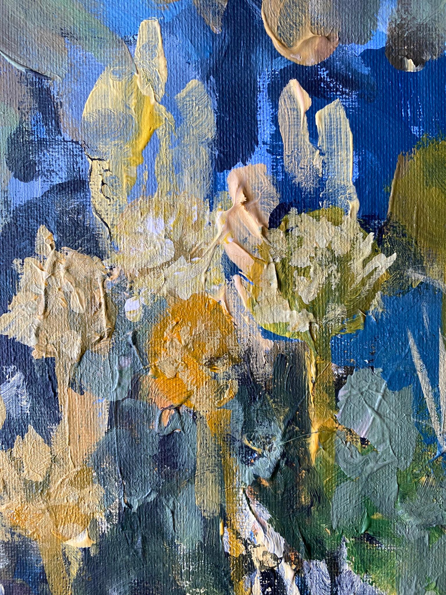 Original-Summer Night-British School-UK Awarded Artist-impresionista-abstracto en venta 7