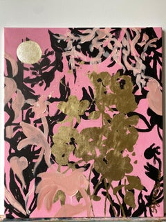 Original-Sunlit Series-British Awarded Artist-Gold Leaf and Sumi Ink on canvas