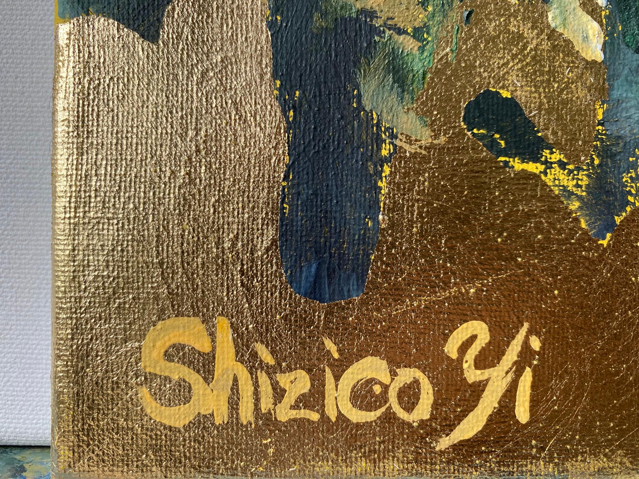 Originale-Sunset Song-Artista britannico premiato-Foglia d'oro-en plein air-Tela ad olio in vendita 14
