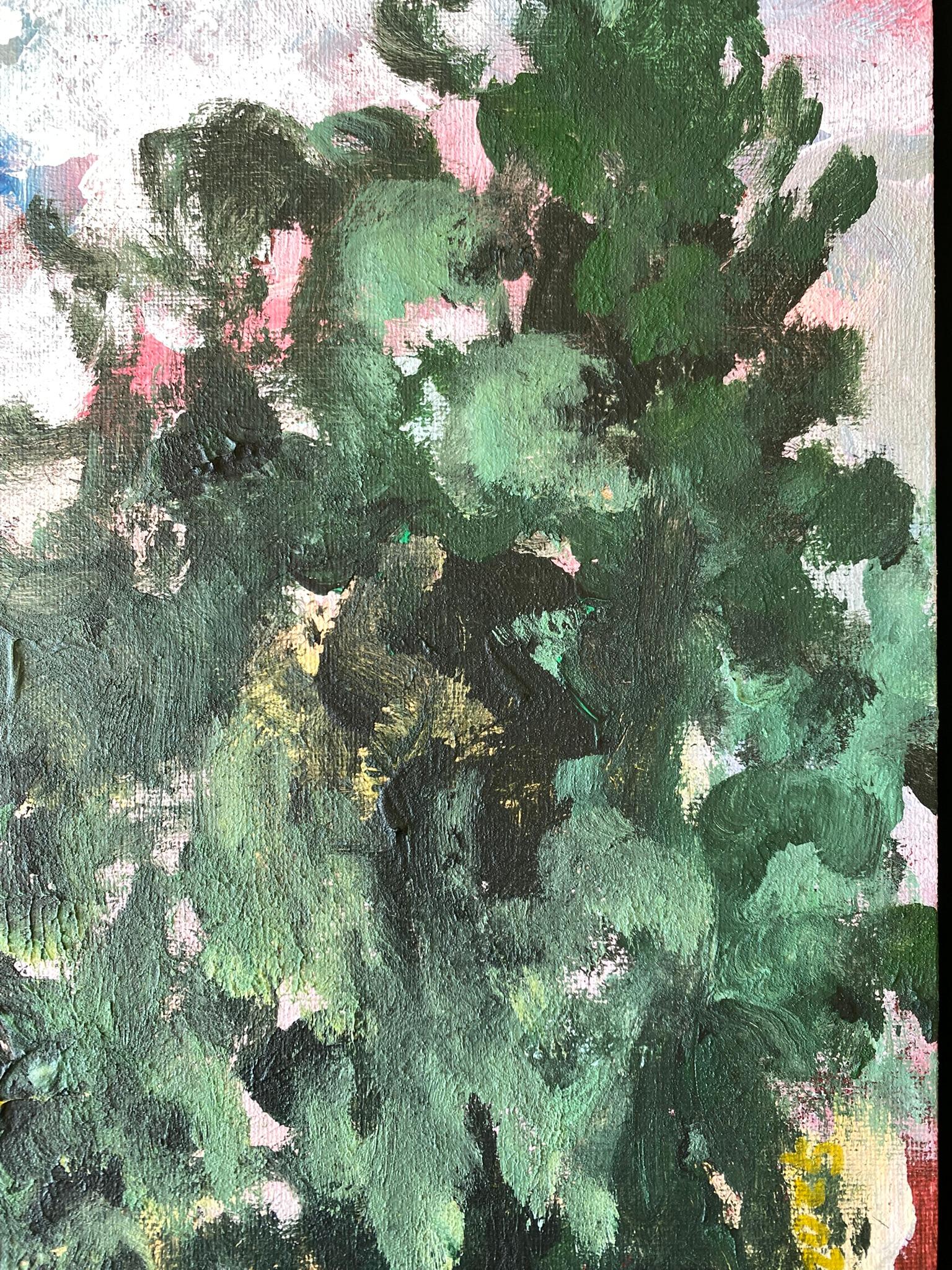 Original-Sunset Song-British Awarded Artist-Impressionism-Plein Air evening oil - Abstract Impressionist Painting by Shizico Yi
