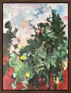 Original-Sunset Song-British Awarded Artist-Impressionism-Plein Air evening oil