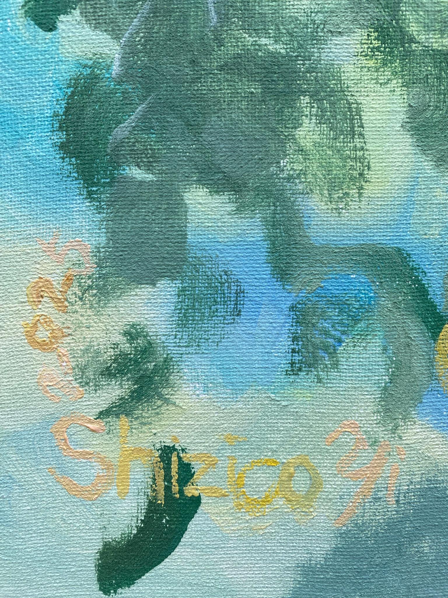 Originale-Sunset Song-en plein air Olio-Artista britannico premiato-Paesaggio moderno in vendita 2