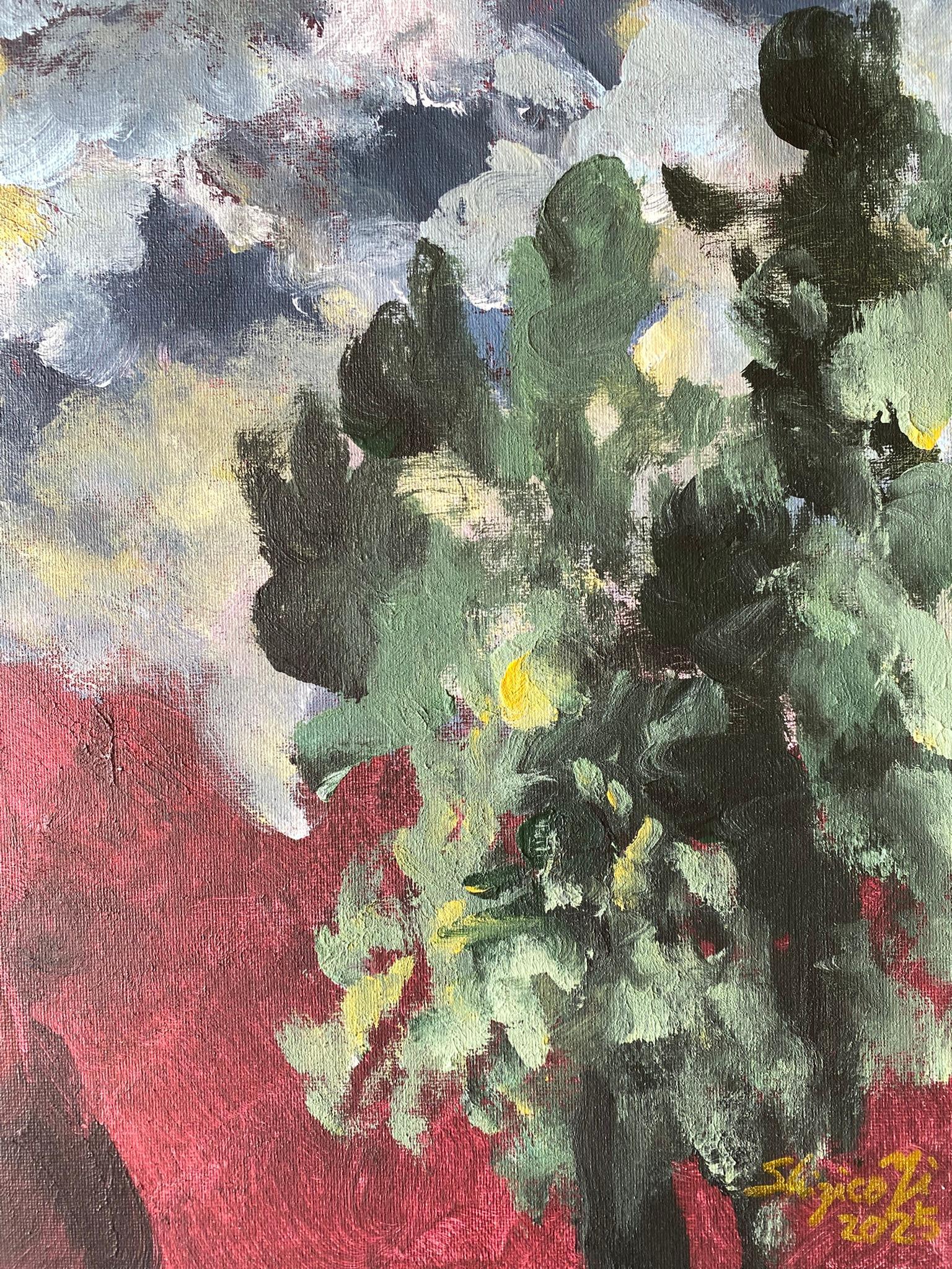 Original-Sunset Song II-British Awarded Artist-Impressionism-Plein Air Abend im Angebot 8