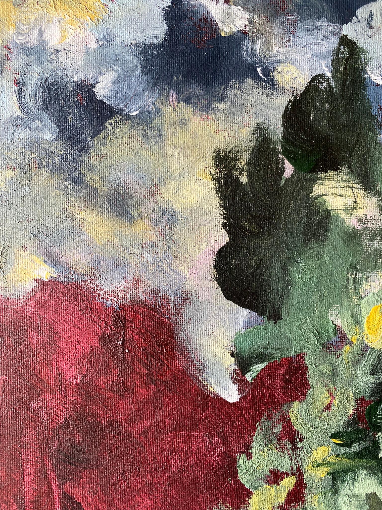 Sunset Song Series ist eines der ikonischsten Werke der kommenden Sommerausstellung 2025 in Großbritannien - eine seltene und leuchtende Sammlung neuester Kunstwerke, die wir mit Begeisterung präsentieren.
Shizico Yi malte vollständig en plein air