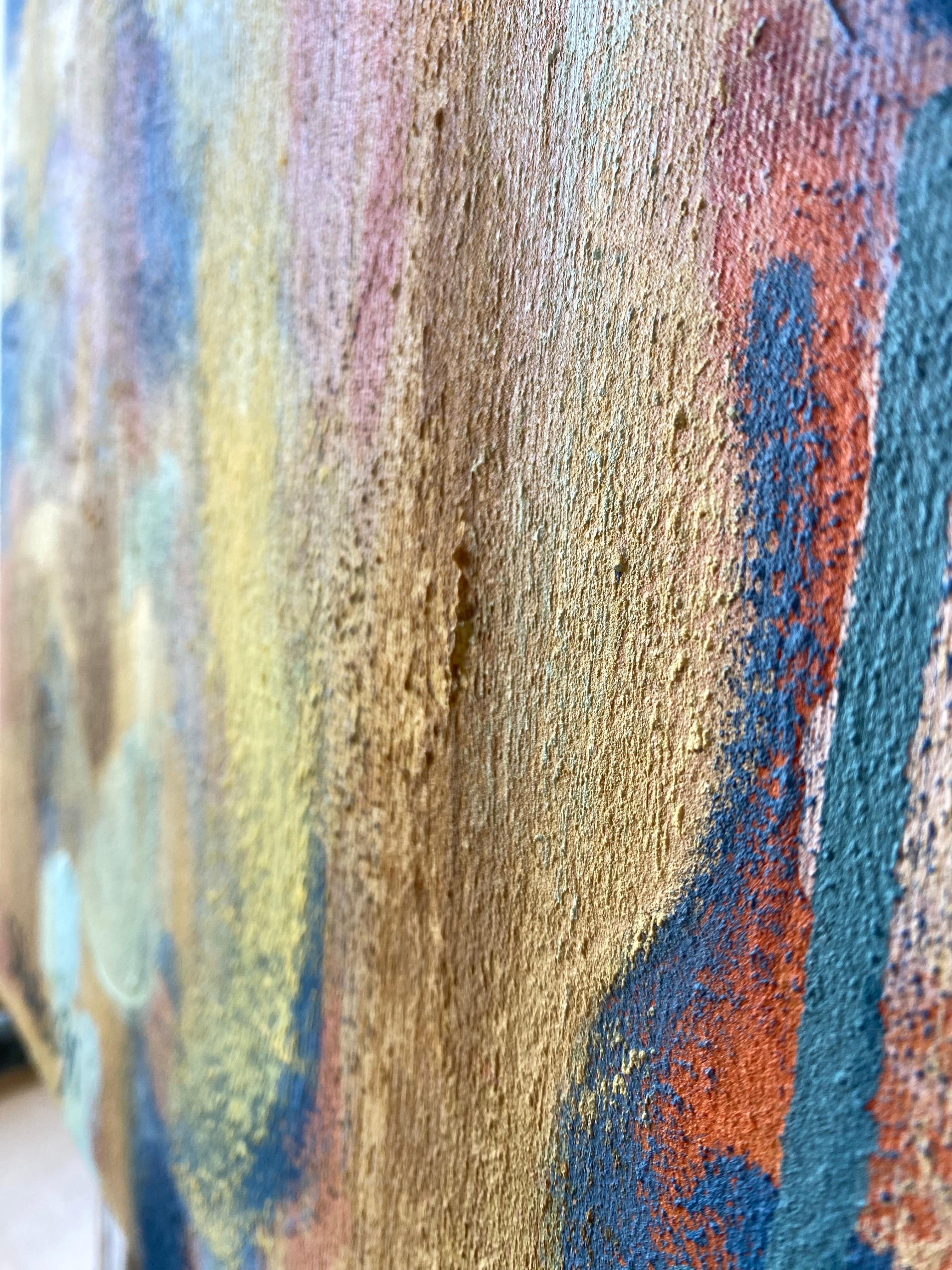 Original-Sunshine Factory 2025-British Awarded Artist-Abstract Oil on canvas For Sale 6