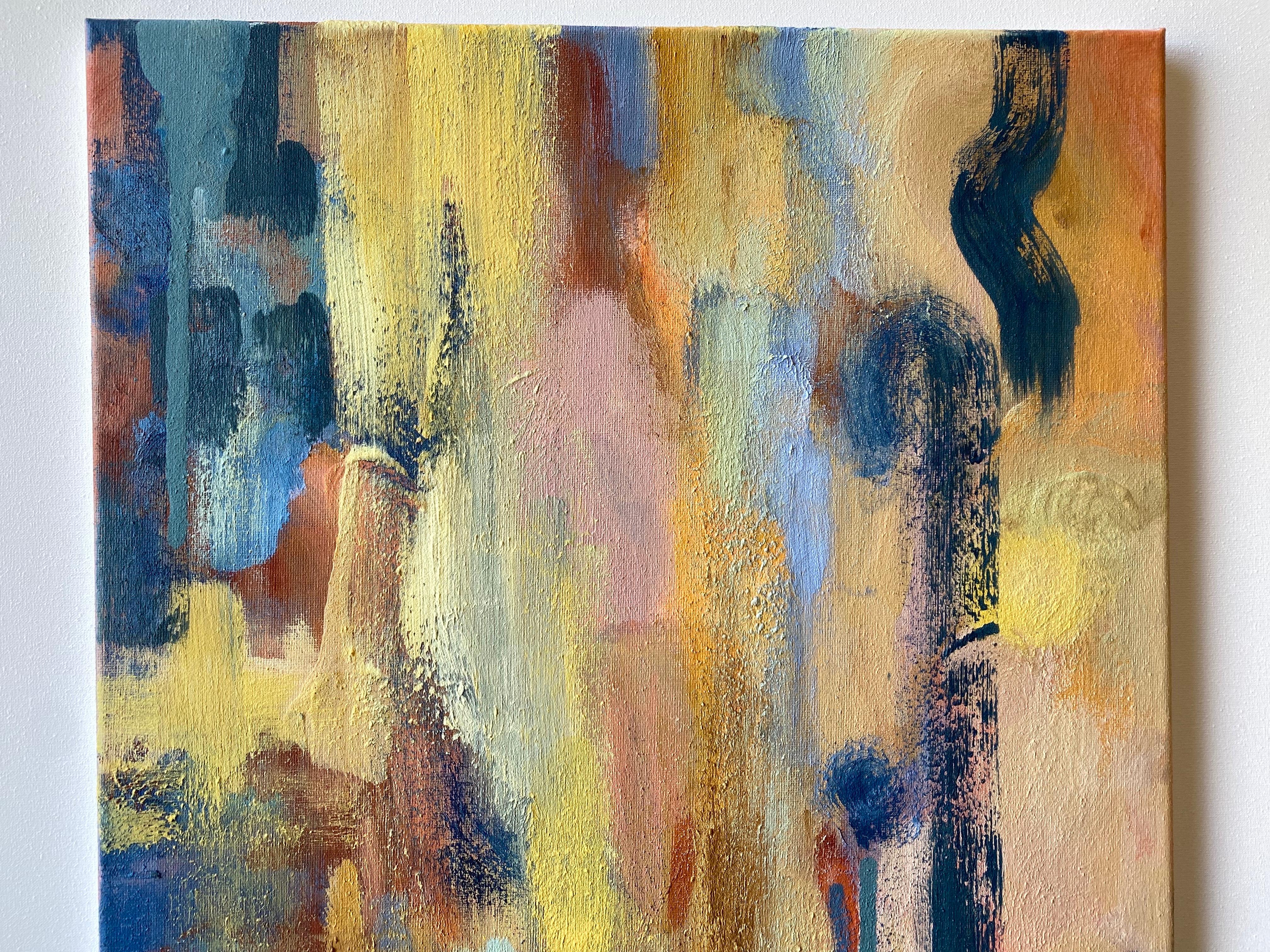 Original-Sunshine Factory 2025-British Awarded Artist-Abstract Oil on canvas For Sale 9