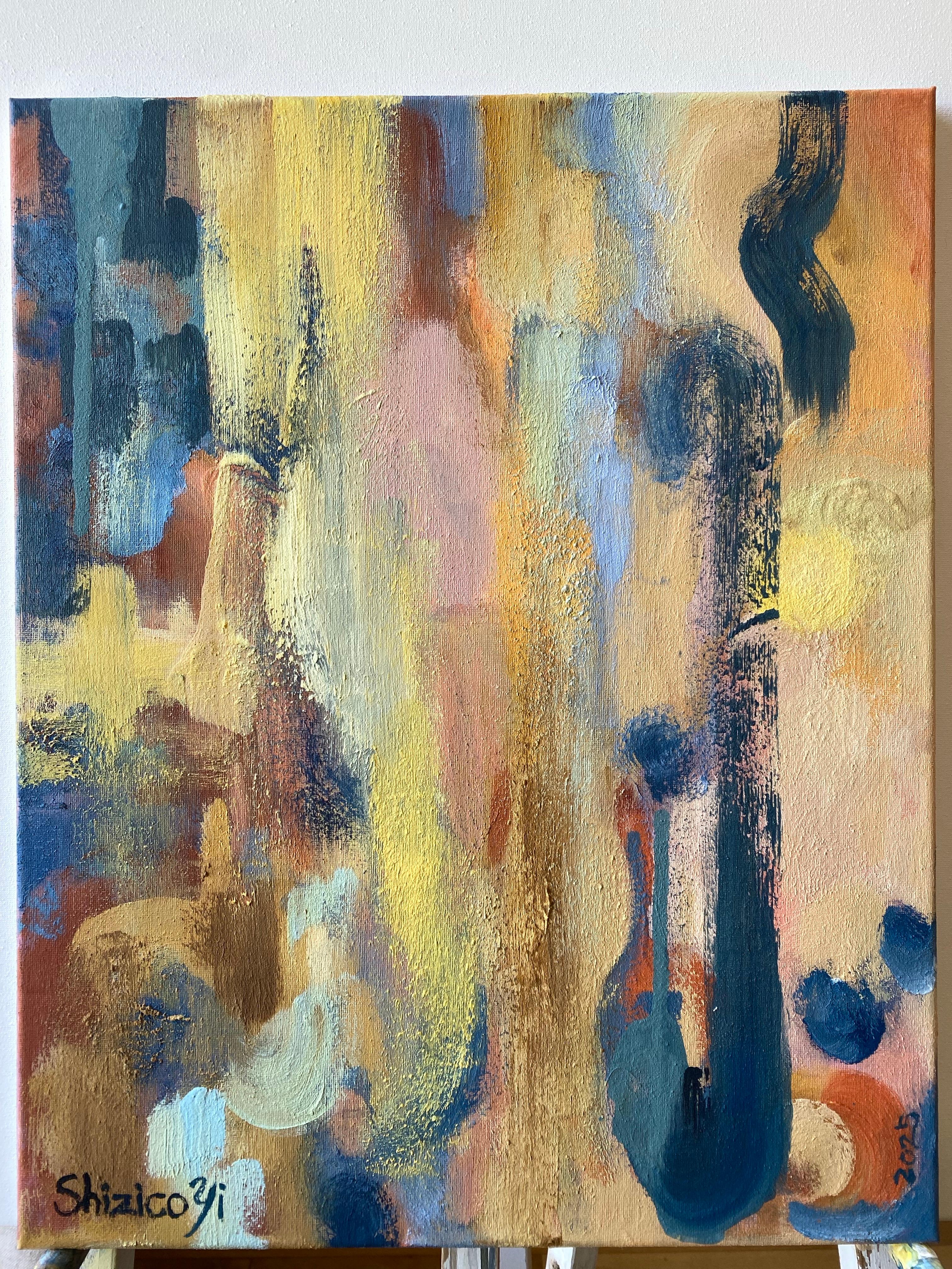 Original-Sunshine Factory 2025-British Awarded Artist-Abstract Oil on canvas - Painting by Shizico Yi