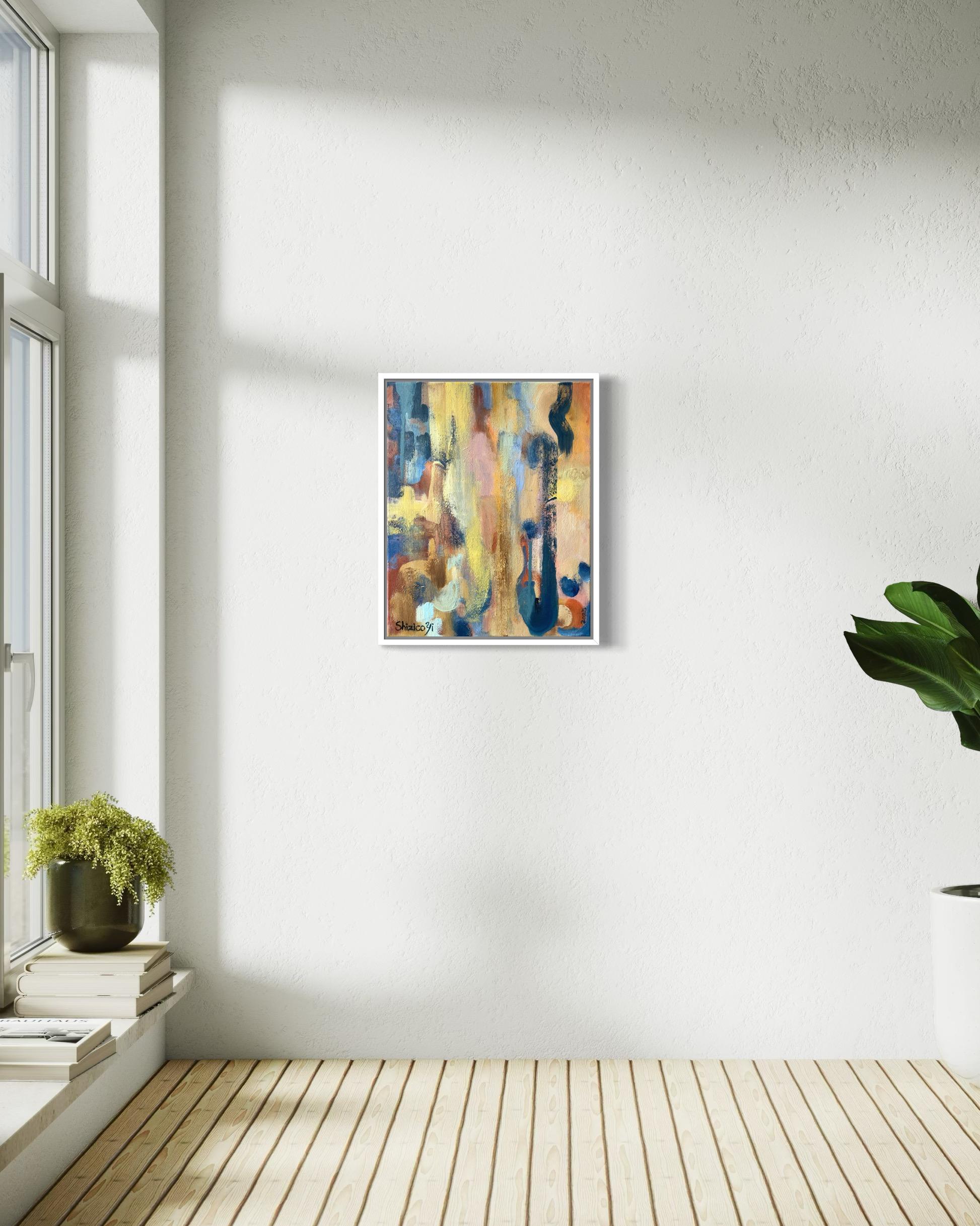 Original-Sunshine Factory 2025-British Awarded Artist-Abstract Öl auf Leinwand – Painting von Shizico Yi