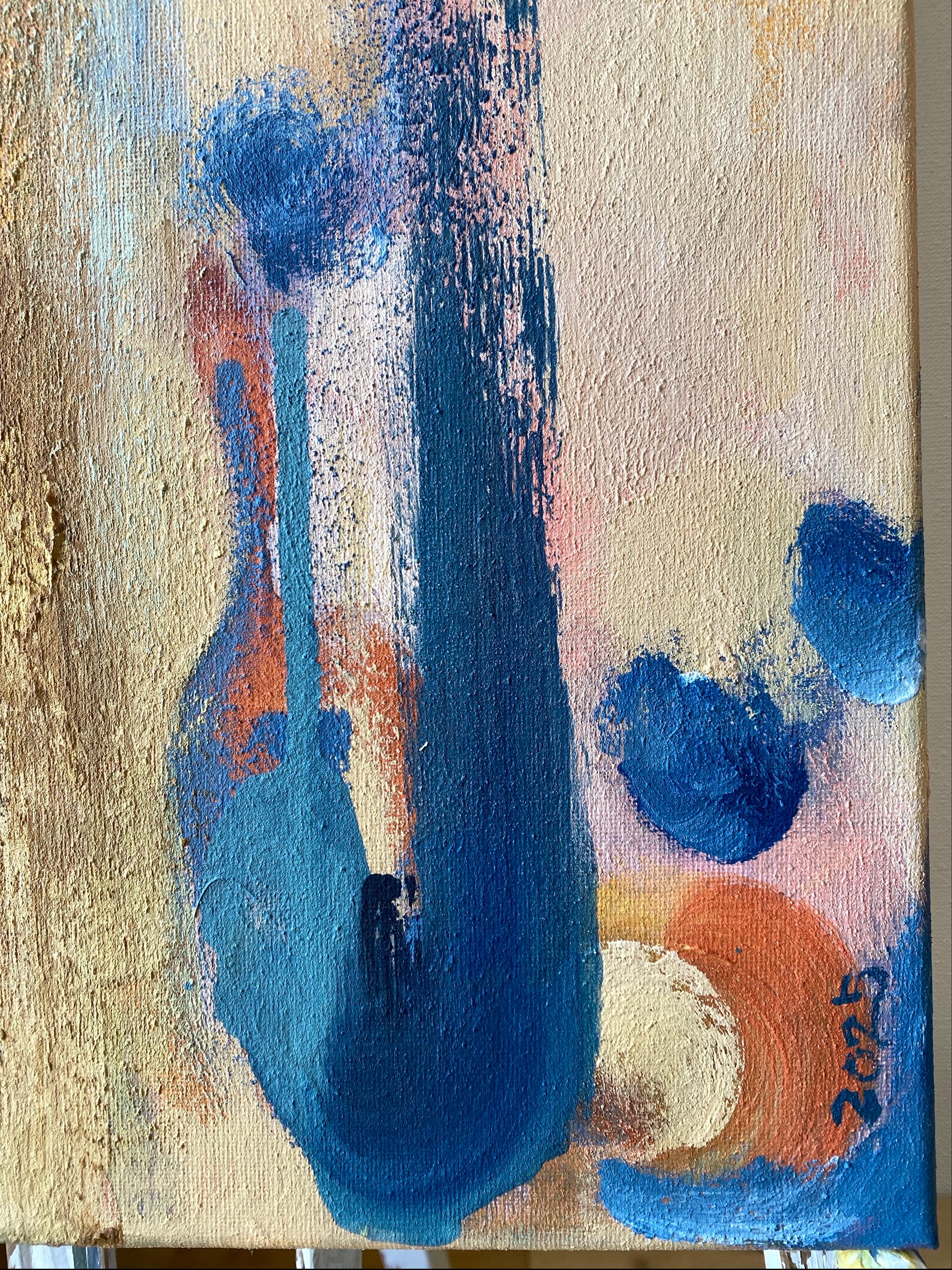 Original-Sunshine Factory 2025-British Awarded Artist-Abstract Oil on canvas For Sale 1