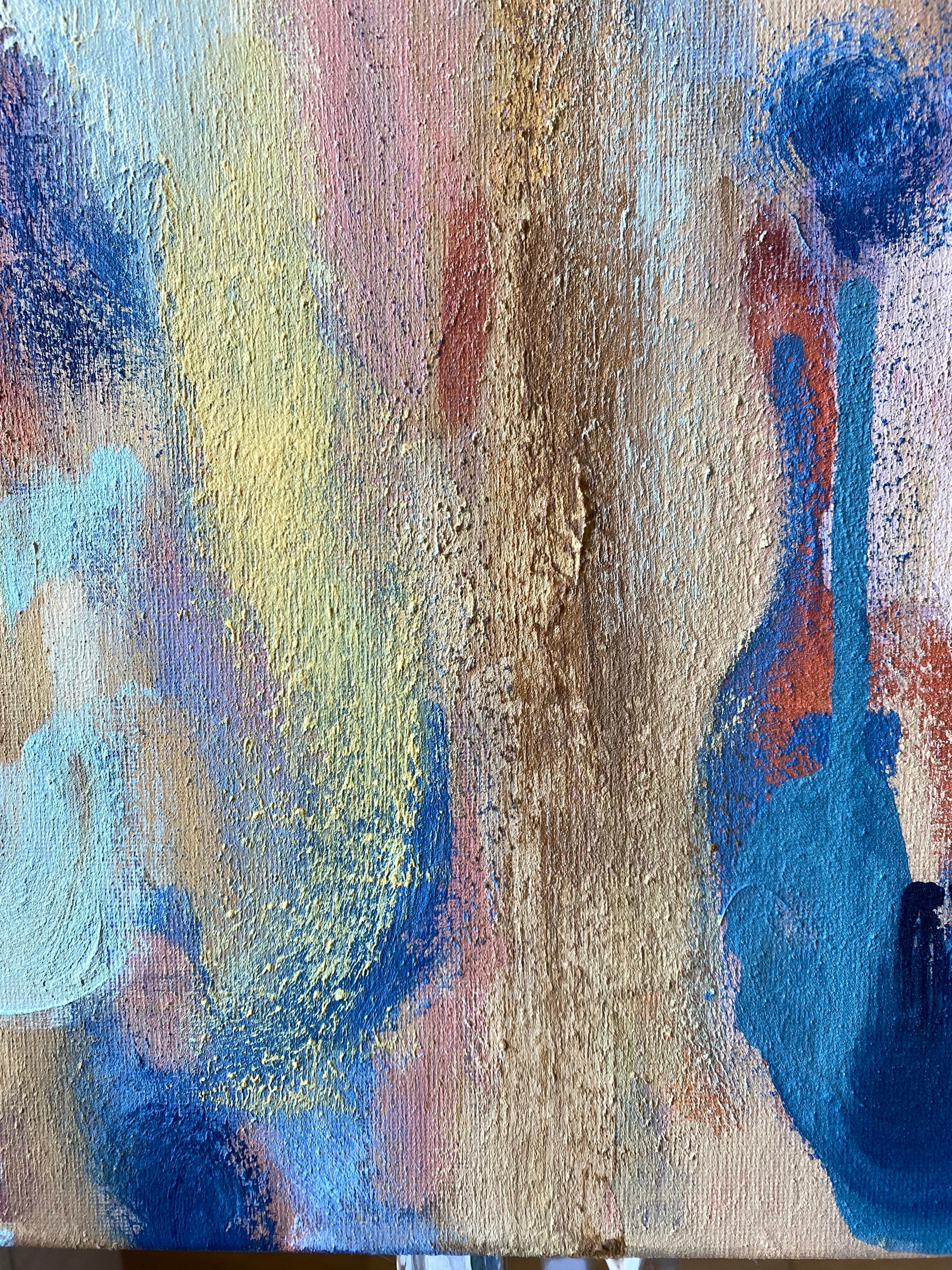 Original-Sunshine Factory 2025-British Awarded Artist-Abstract Oil on canvas For Sale 2