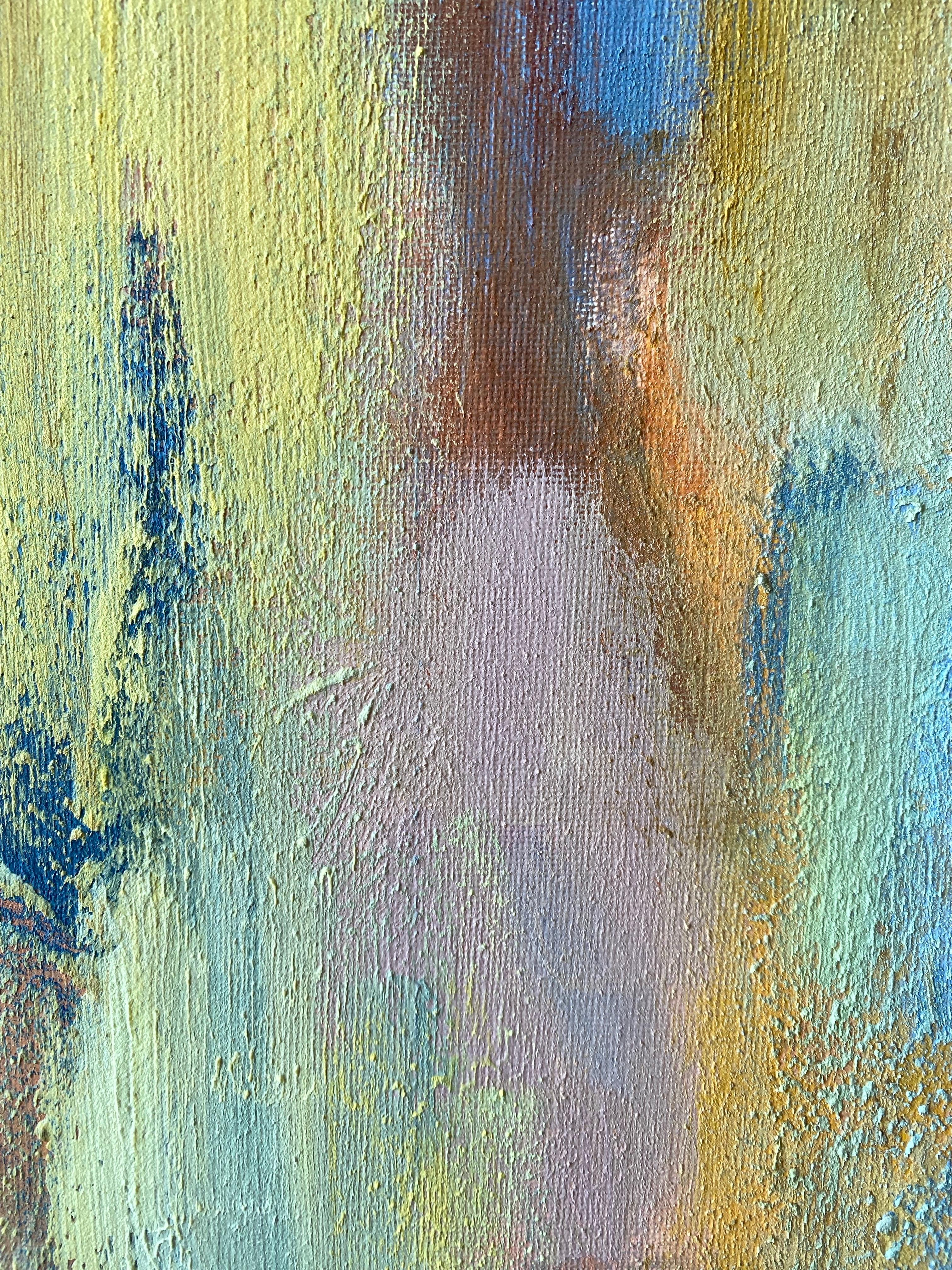 Original-Sunshine Factory 2025-British Awarded Artist-Abstract Oil on canvas For Sale 5