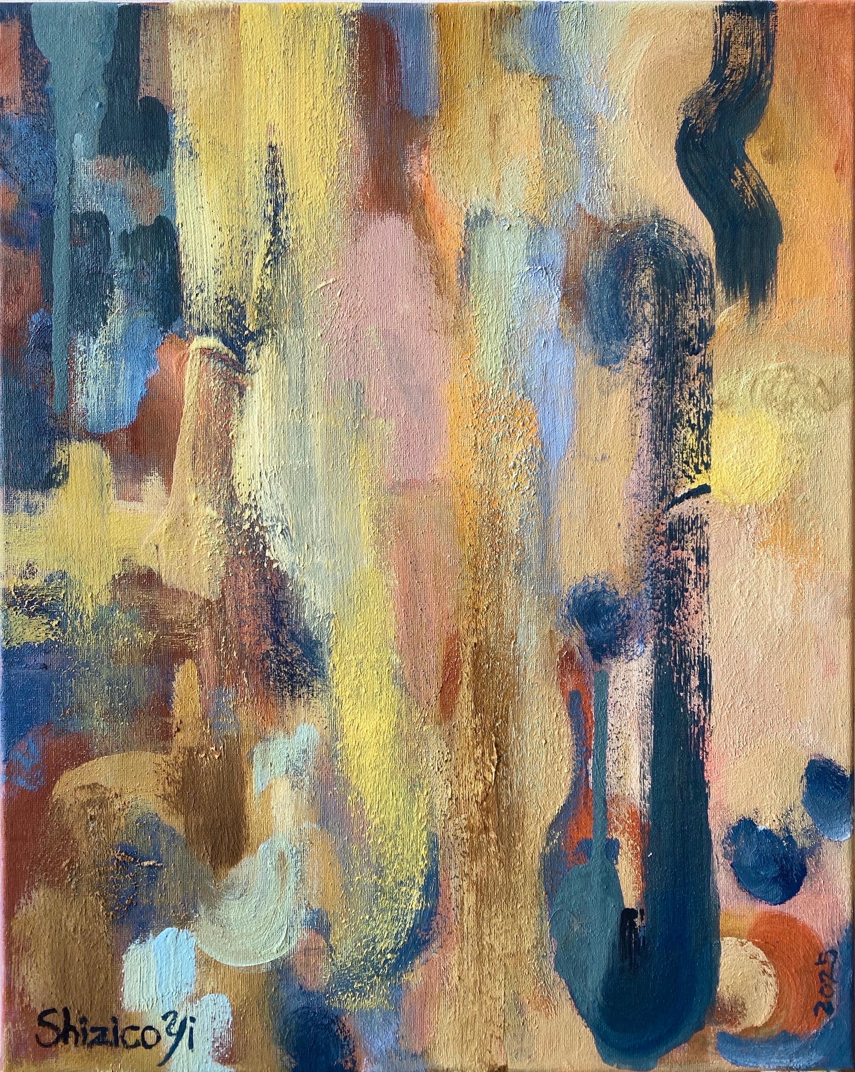Original-Sunshine Factory 2025-Artista británico galardonado-Abstracto Óleo sobre lienzo
