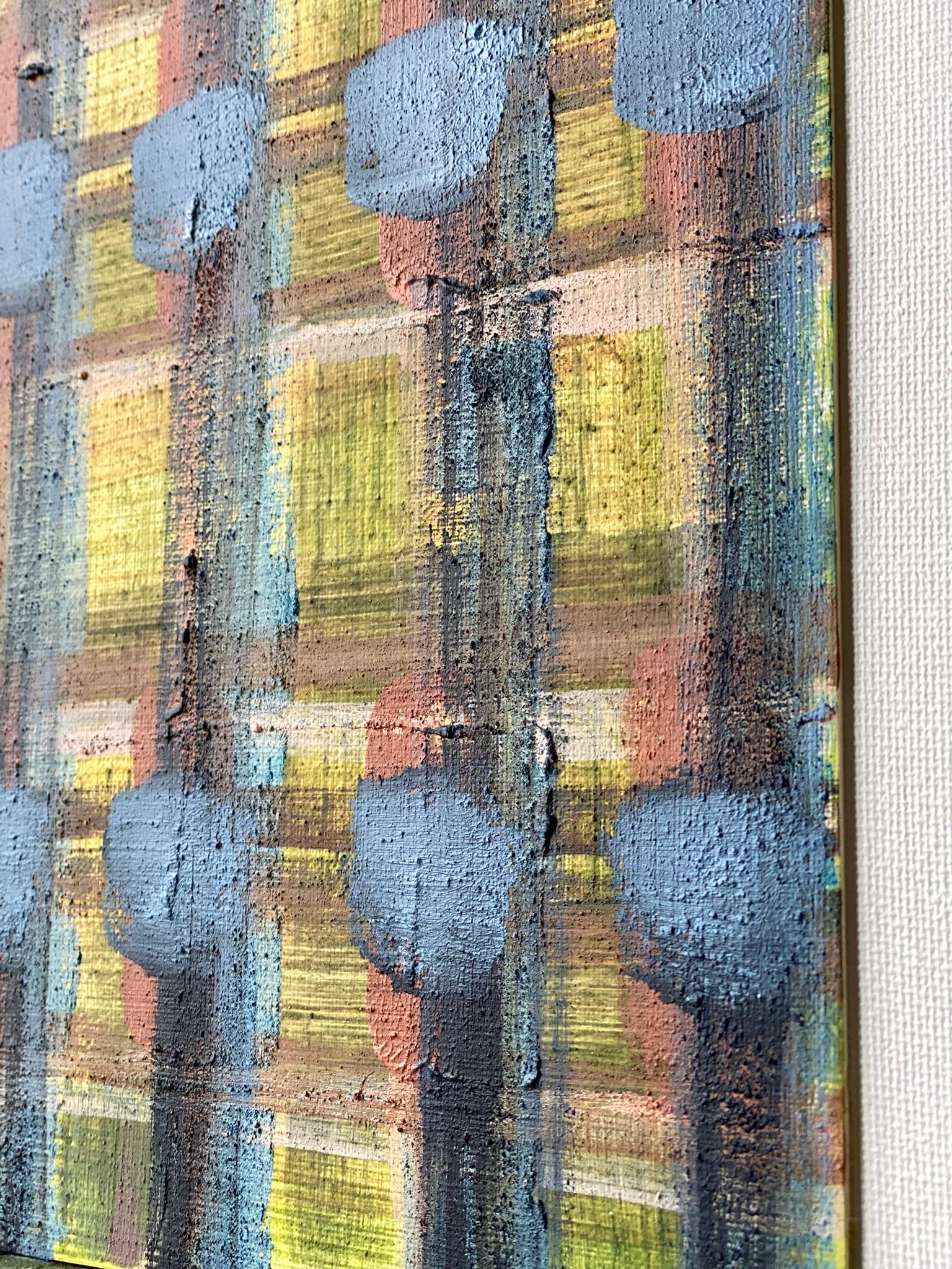 Original The Weaver Diptych-Tartan inspired-British Awarded Artist-huile sur papier en vente 6