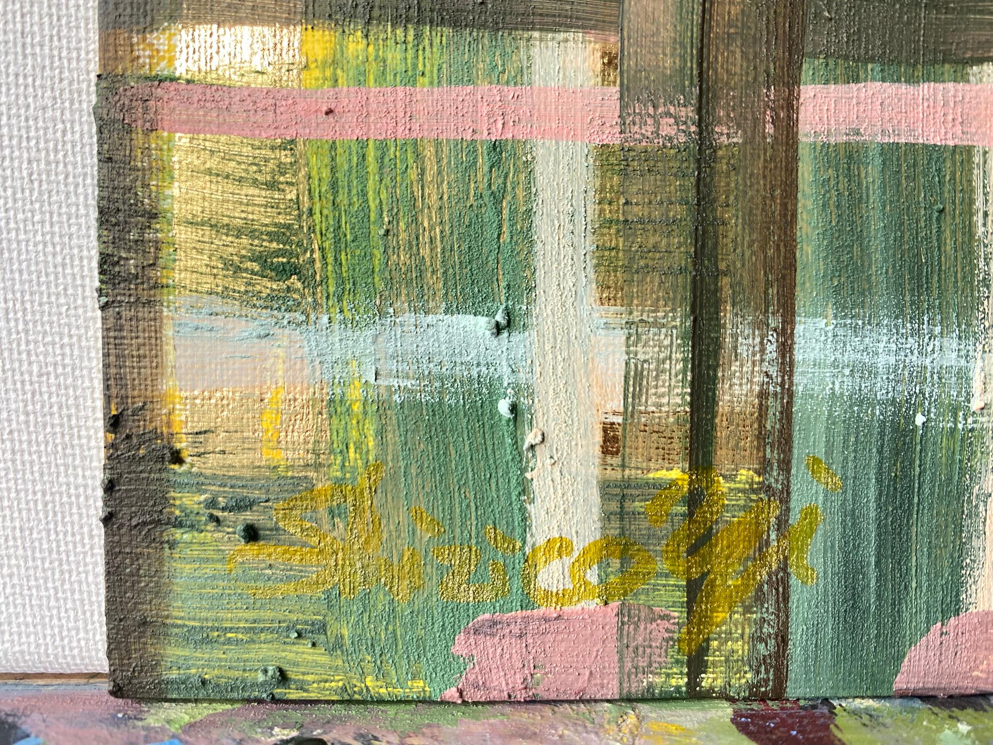 Original The Weaver Diptych-Tartan inspired-British Awarded Artist-huile sur papier en vente 9