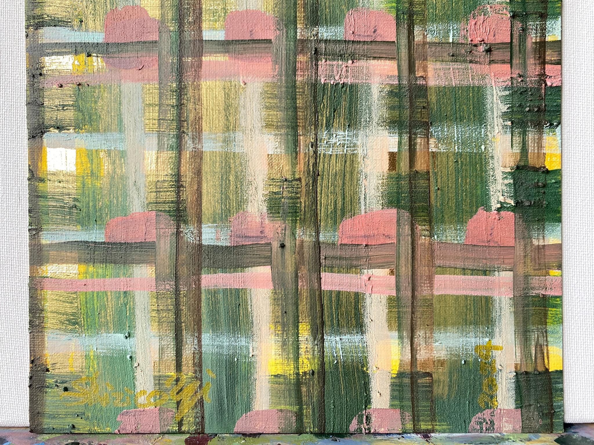 Original The Weaver Diptych-Tartan inspired-British Awarded Artist-huile sur papier en vente 12