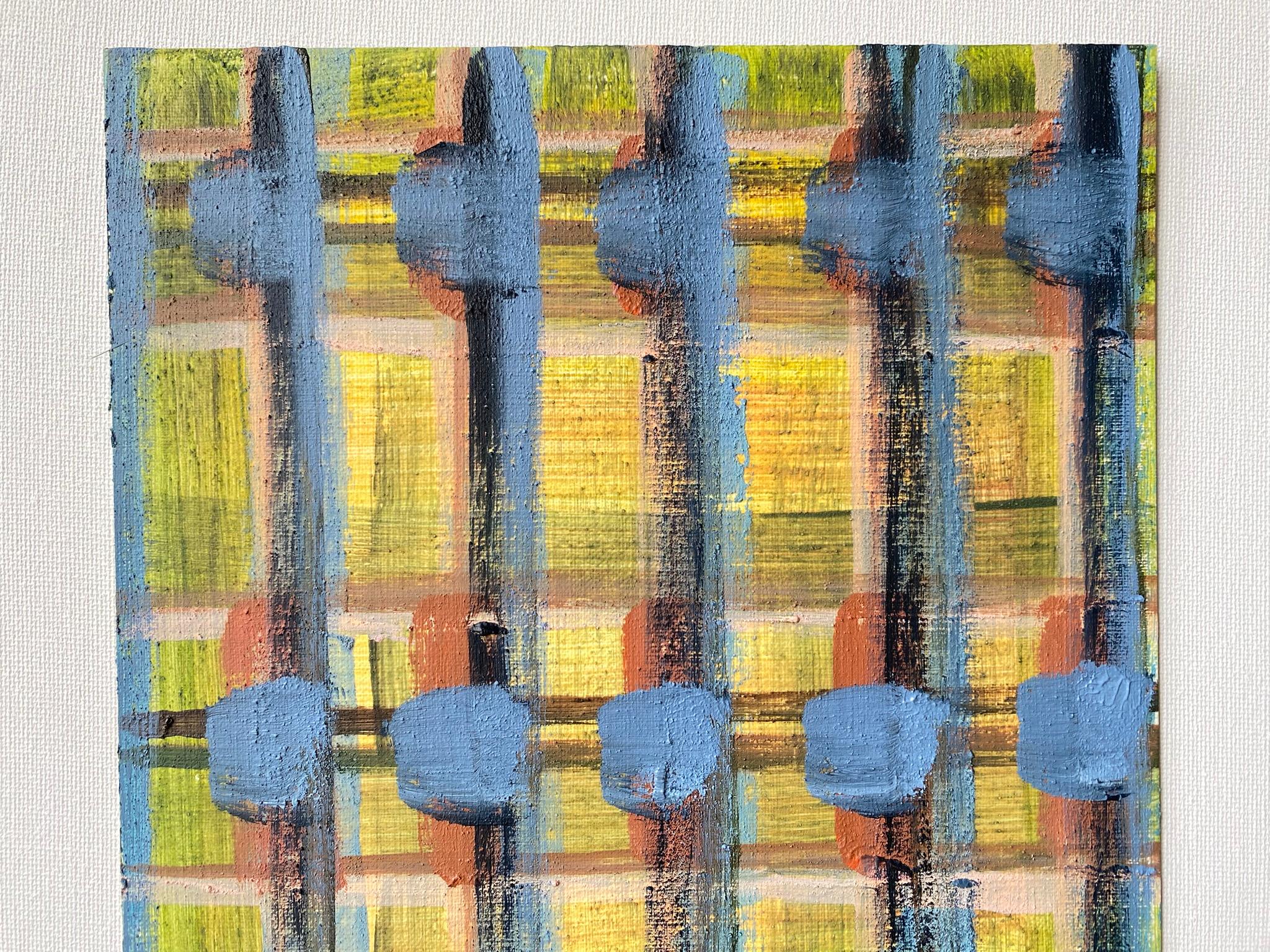Original The Weaver Diptych-Tartan inspired-British Awarded Artist-huile sur papier en vente 13