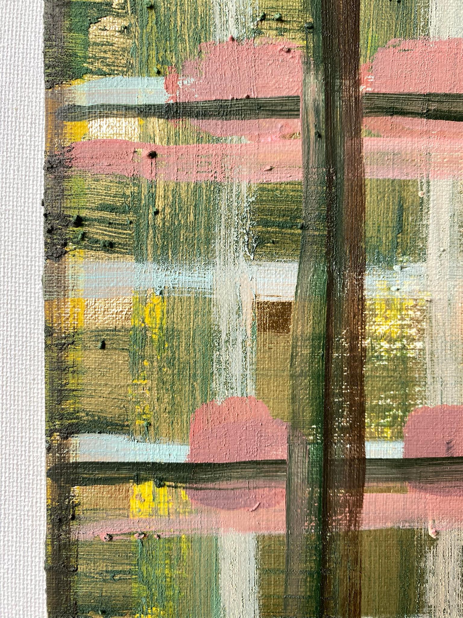 Original The Weaver Diptych-Tartan inspired-British Awarded Artist-huile sur papier en vente 1