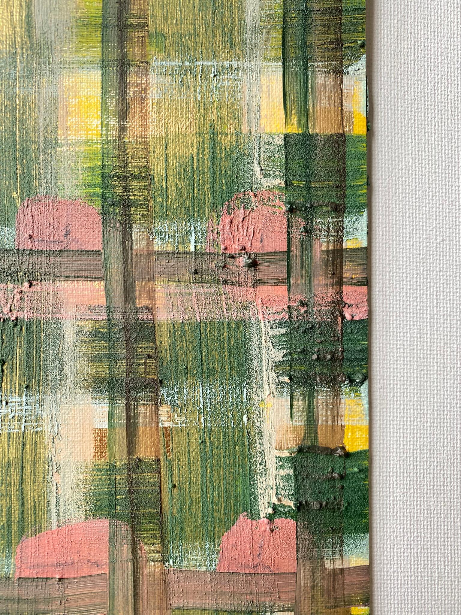 Original The Weaver Diptych-Tartan inspired-British Awarded Artist-huile sur papier en vente 2
