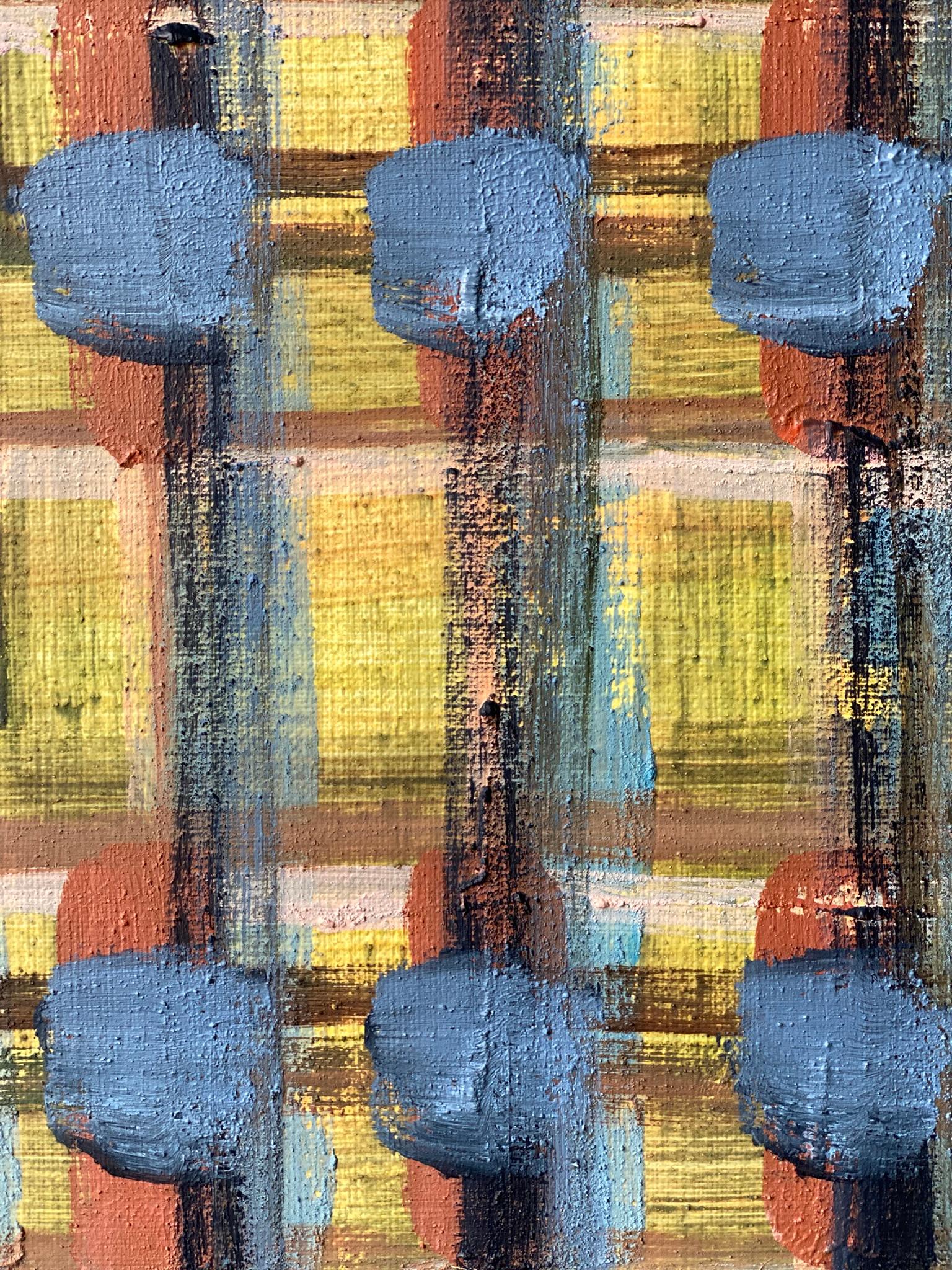 Original The Weaver Diptych-Tartan inspired-British Awarded Artist-huile sur papier en vente 5