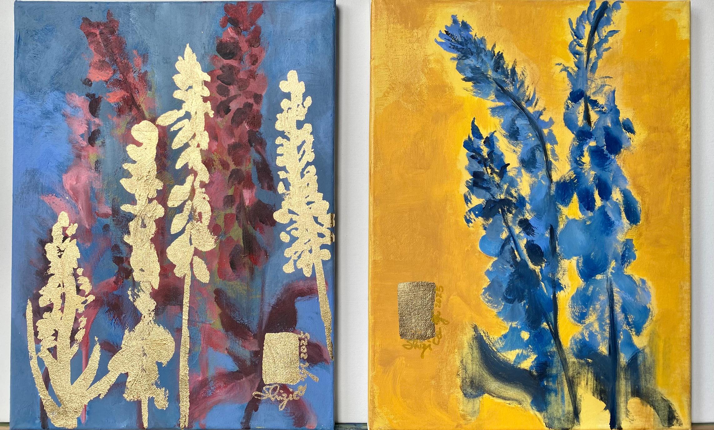 Questo splendido trittico di dipinti originali di Shizico Yi su tela comprende:
Serie Blu- Foxgloves Blu in Rosa
Serie blu - Foxgloves blu in giallo
Serie Blu-Foxgloves Rosso e Oro
Queste opere fanno parte del progetto Summer Bloom di Shizico Yi,