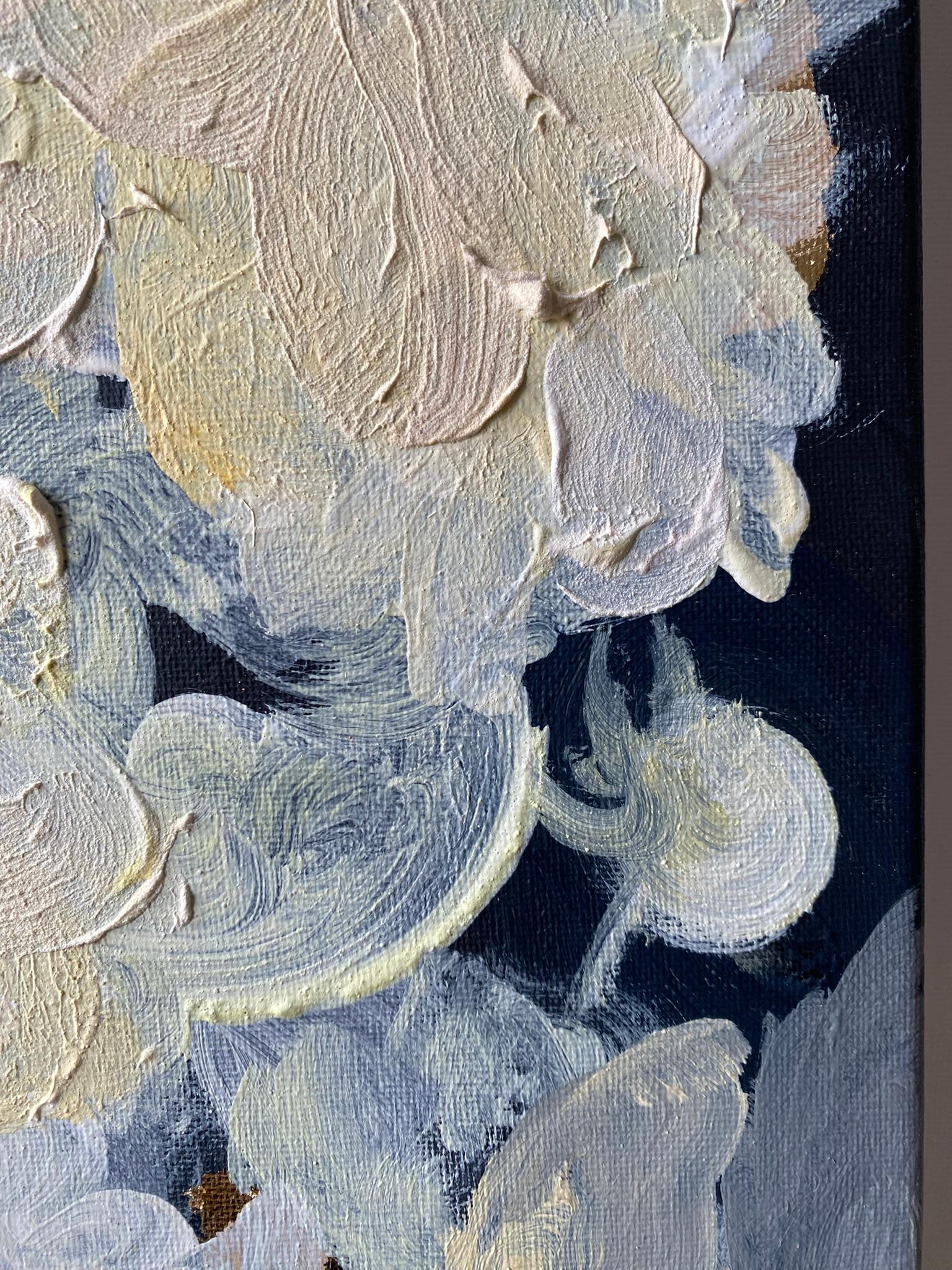 Original Triptych-Moonlit Jardin d'Hiver 1, 2, 3-British Awarded Artist-Impasto For Sale 7