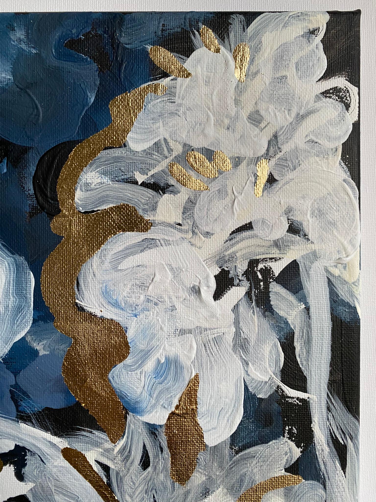 Original Triptych-Moonlit Jardin d'Hiver 1, 2, 3-British Awarded Artist-Impasto For Sale 12