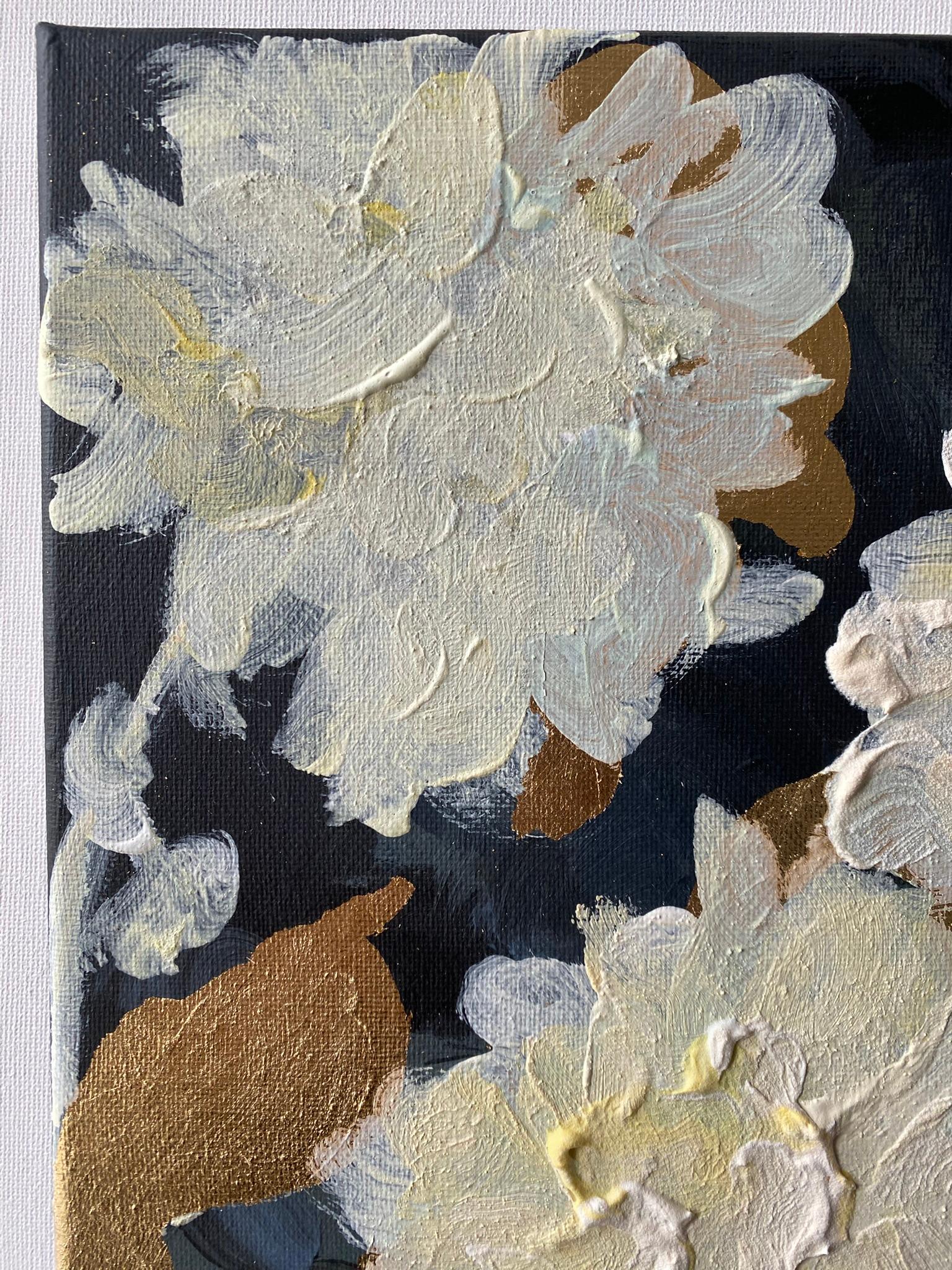 Original Triptych-Moonlit Jardin d'Hiver 1, 2, 3-British Awarded Artist-Impasto For Sale 1